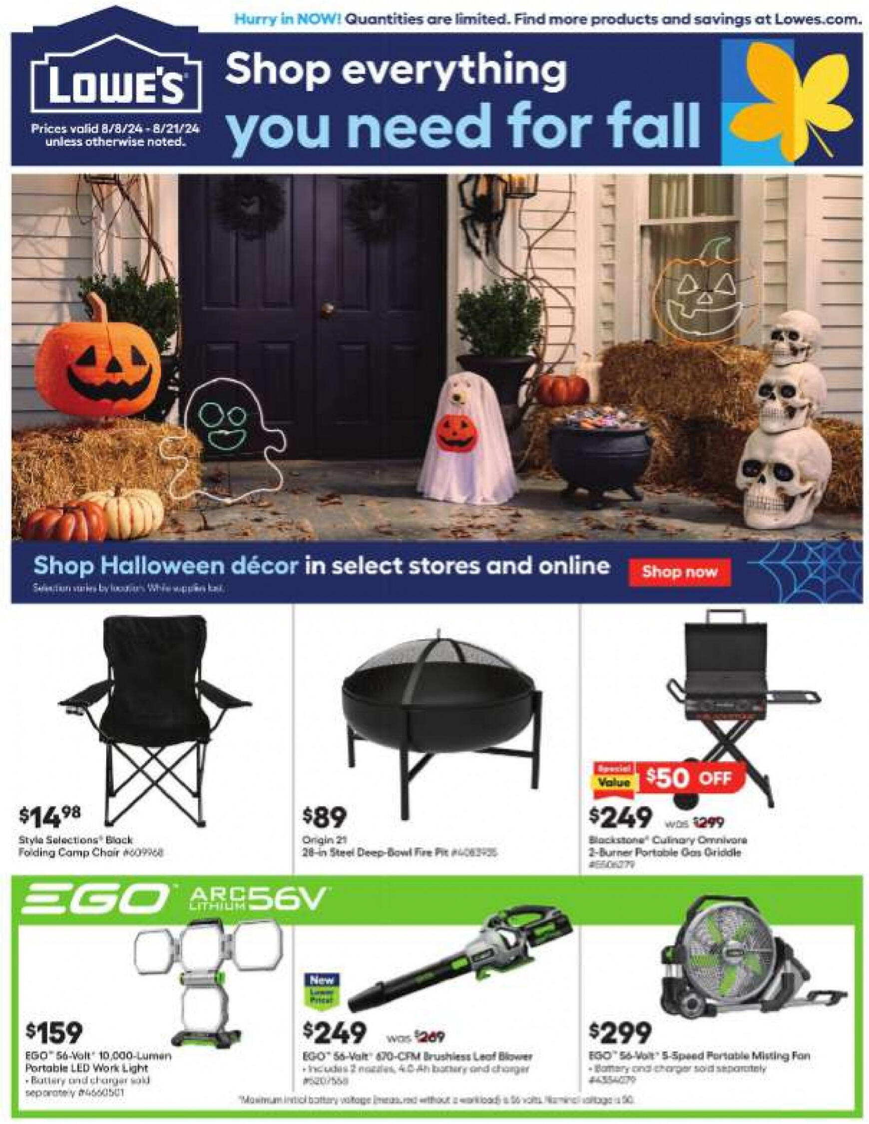 lowes - Lowe's flyer current 08.08. - 21.08.