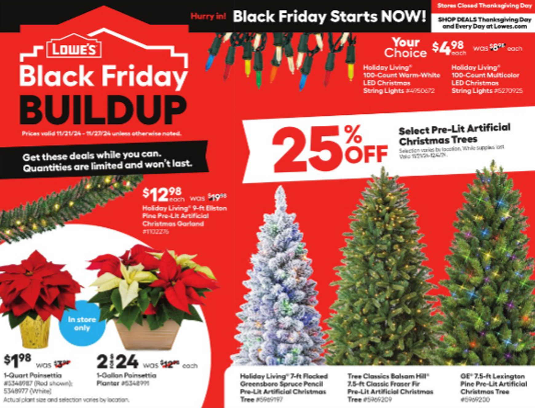 lowes - Lowe's - Black Friday flyer valid from 11-21 - 11-27