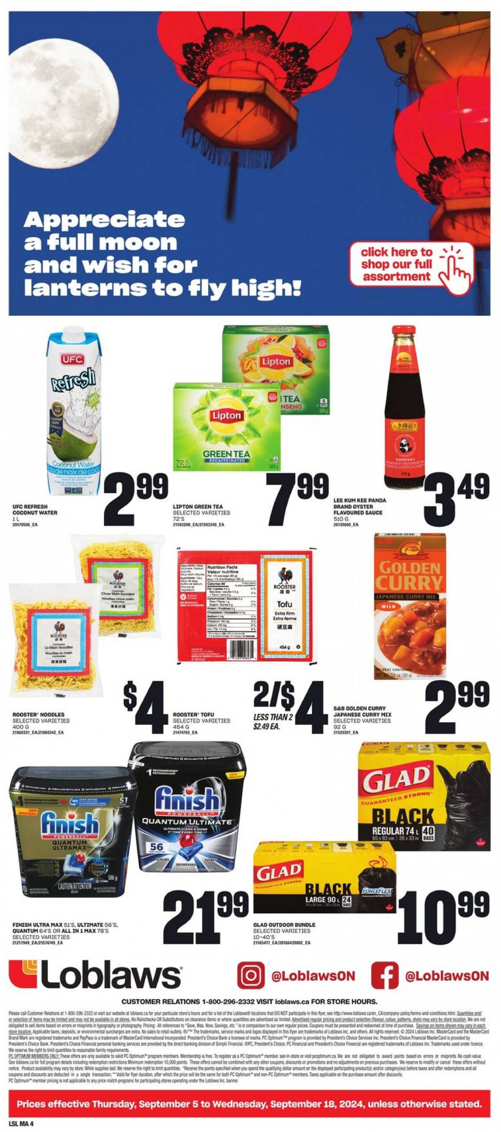 loblaws - Latest Loblaws flyer 05.09. - 18.09. - page: 4