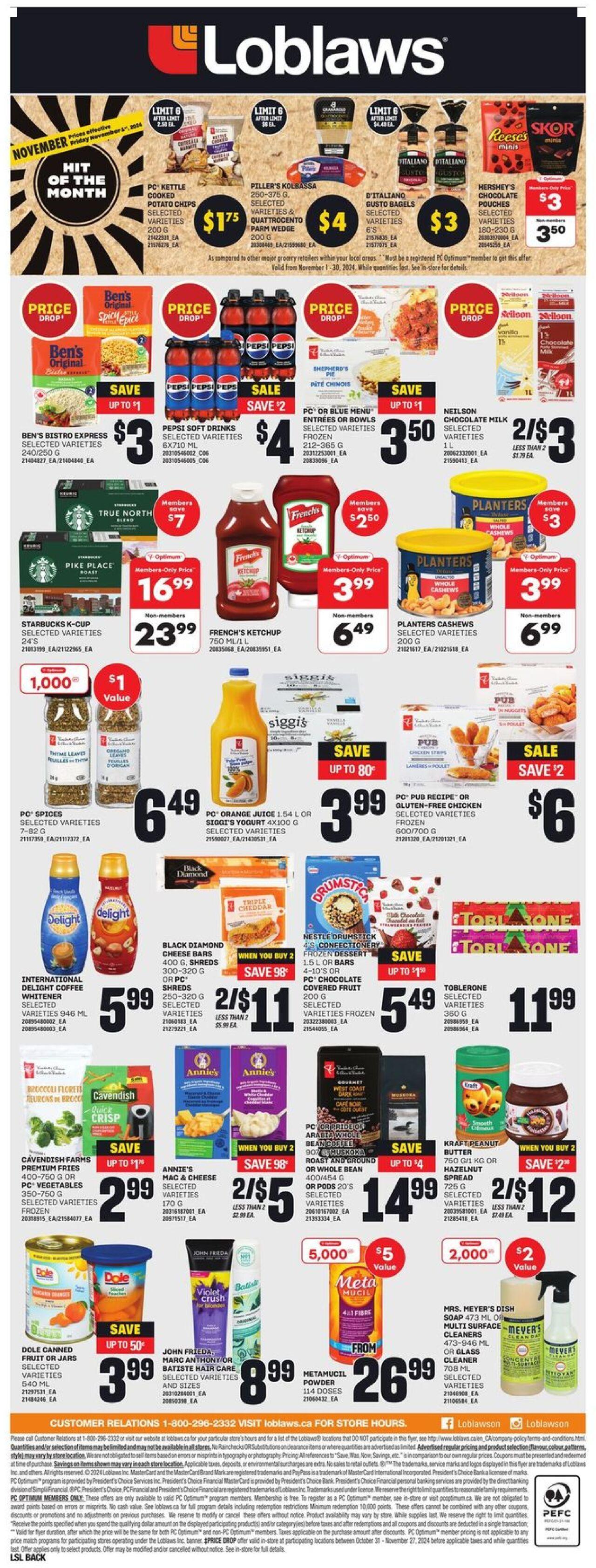 loblaws - Loblaws flyer Oct. 31, 2024 - Nov. 6, 2024 - page: 4