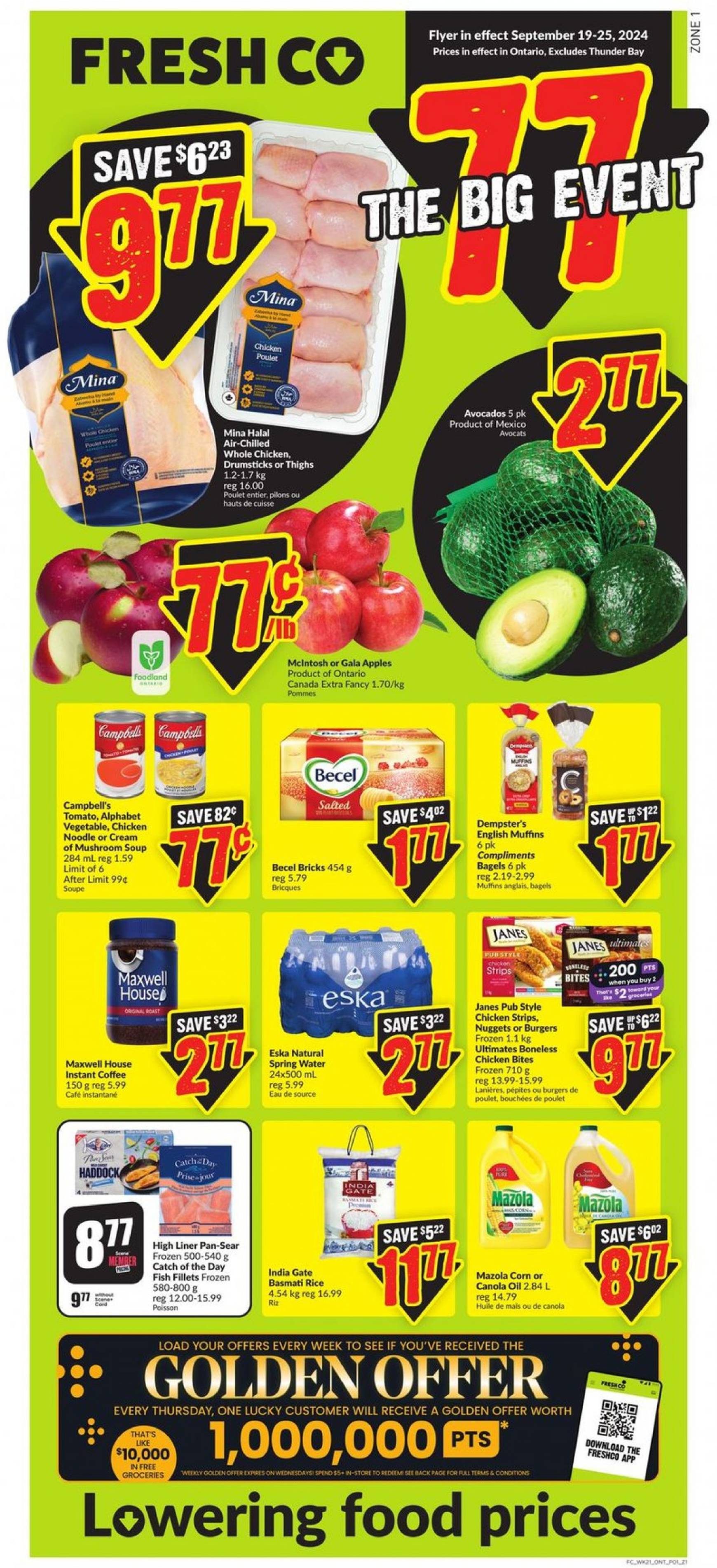 freshco - Latest Freshco flyer 19.09. - 25.09. - page: 1