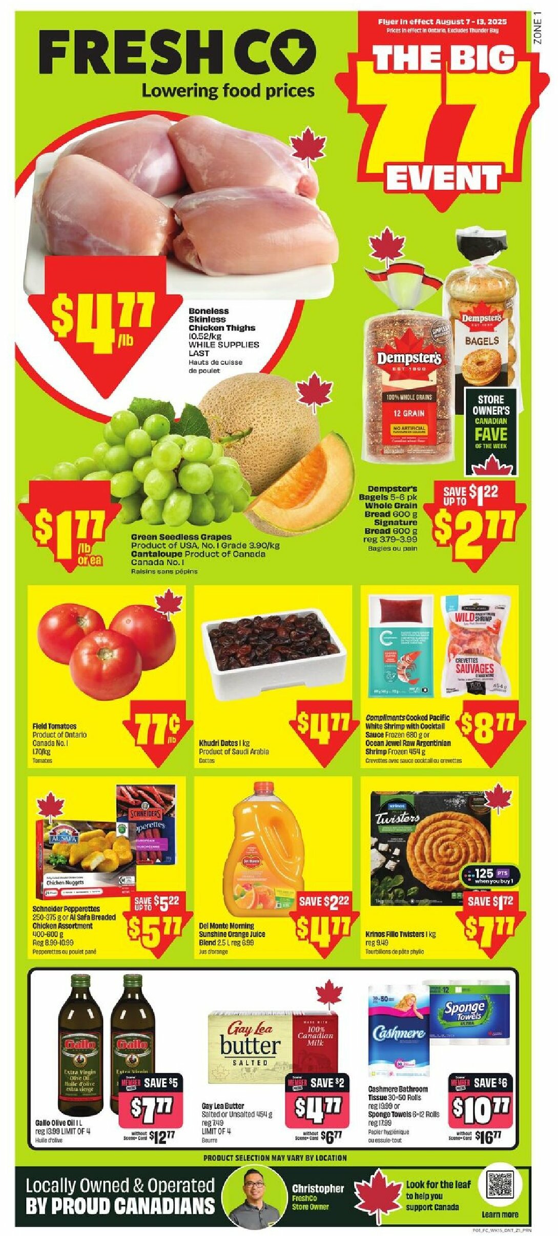 freshco - Freshco flyer valid from 08-07 - 08-13 - page: 1