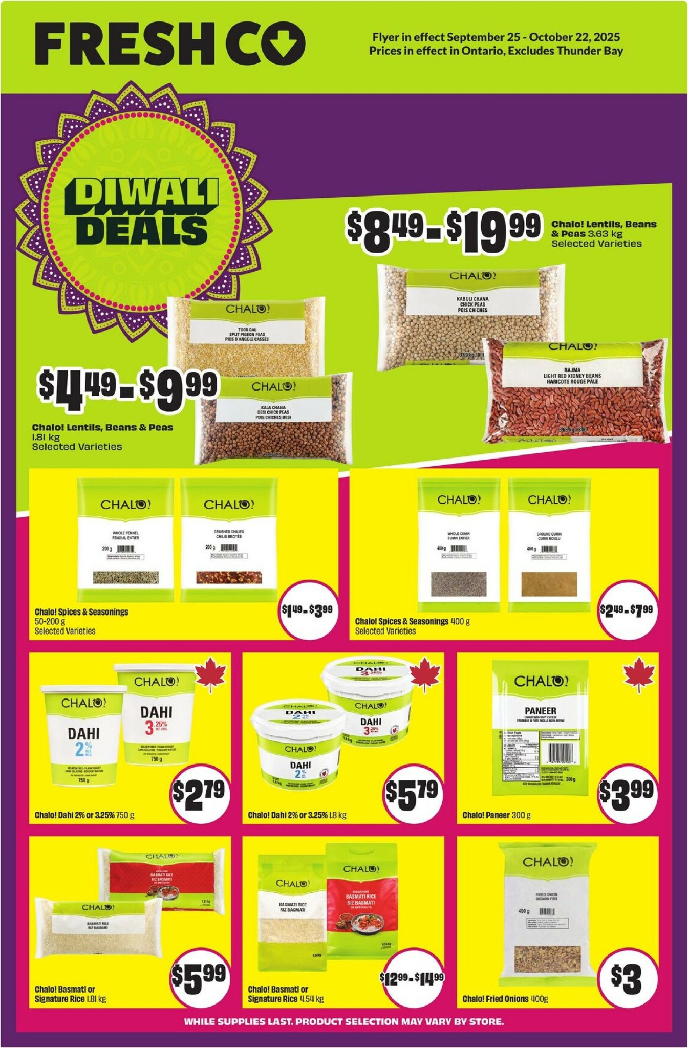 freshco - Freshco - Diwali Deals flyer valid from 09-25 - 10-22