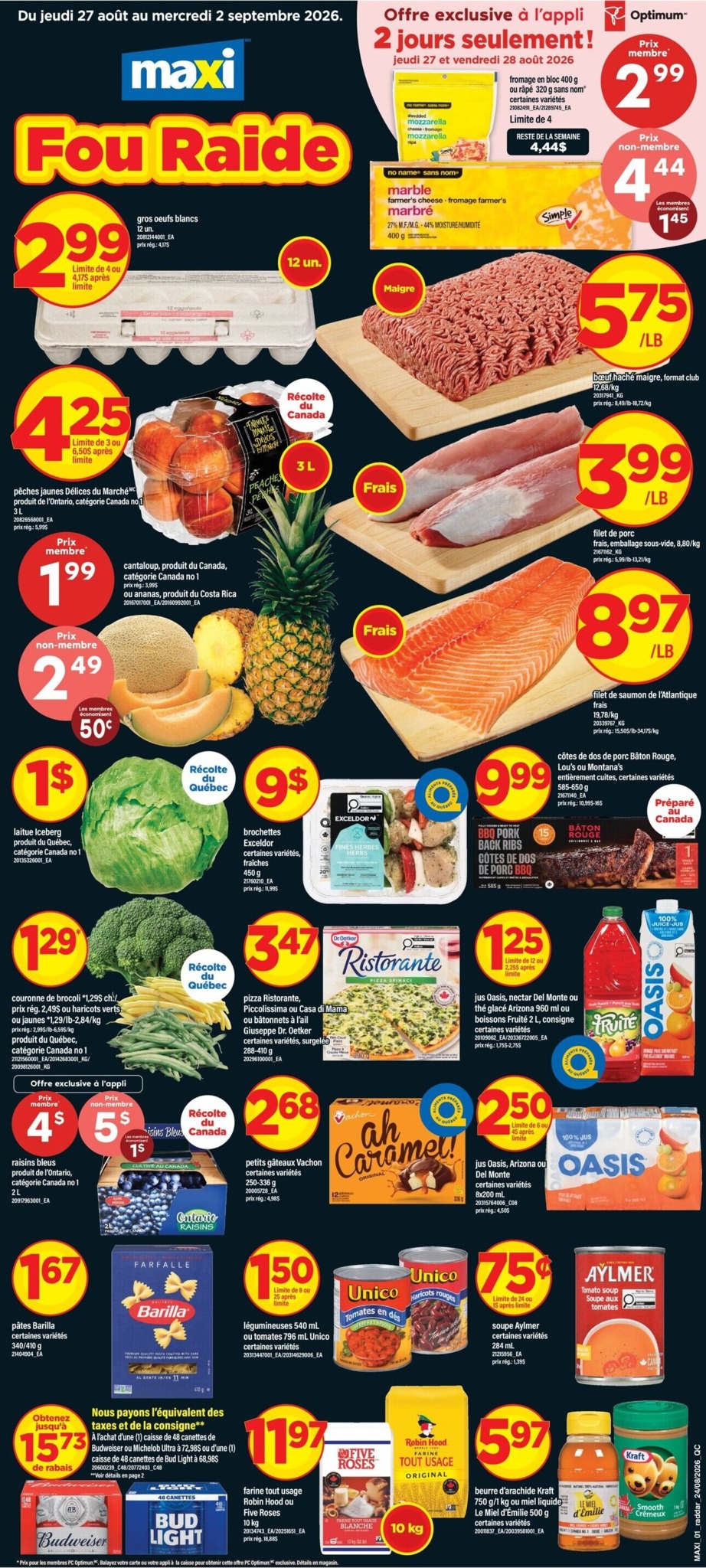 maxi - New Maxi Flyer for This Week – 2026-08-27 to 2026-09-02 - page: 1