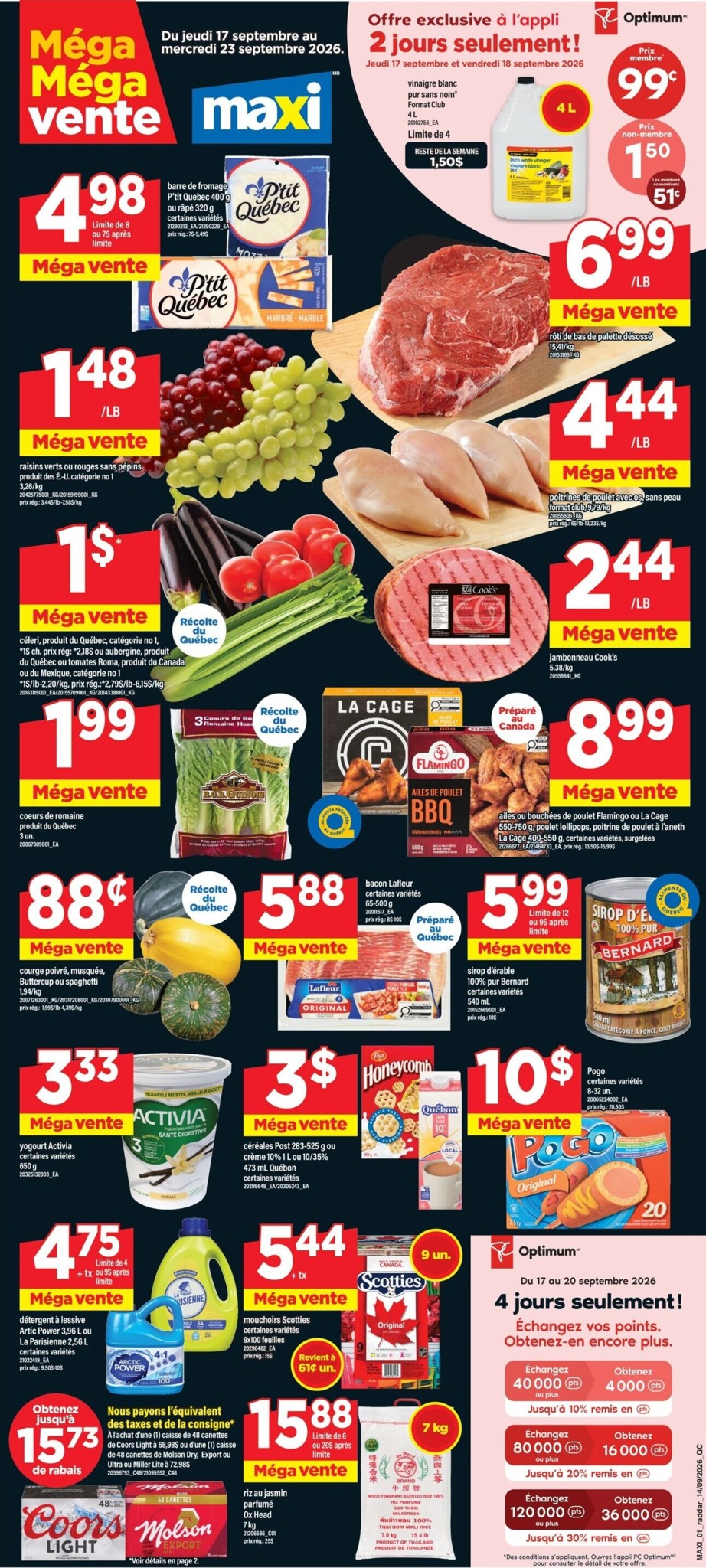 maxi - New Maxi Flyer for This Week – 2026-09-17 to 2026-09-23 - page: 1