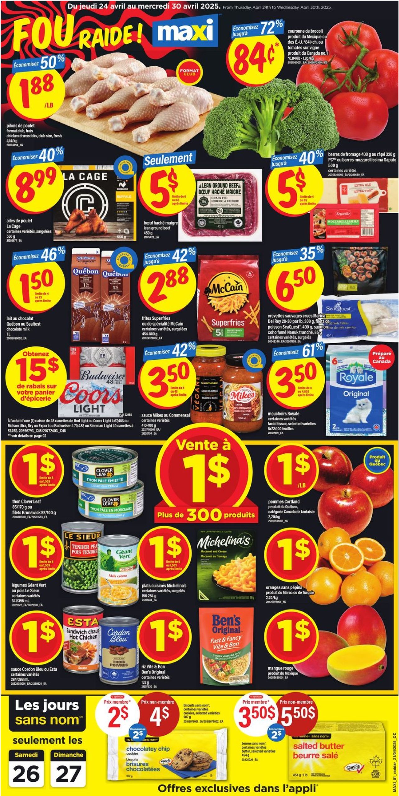maxi - Maxi flyer valid from 04-24 - 04-30 - page: 1