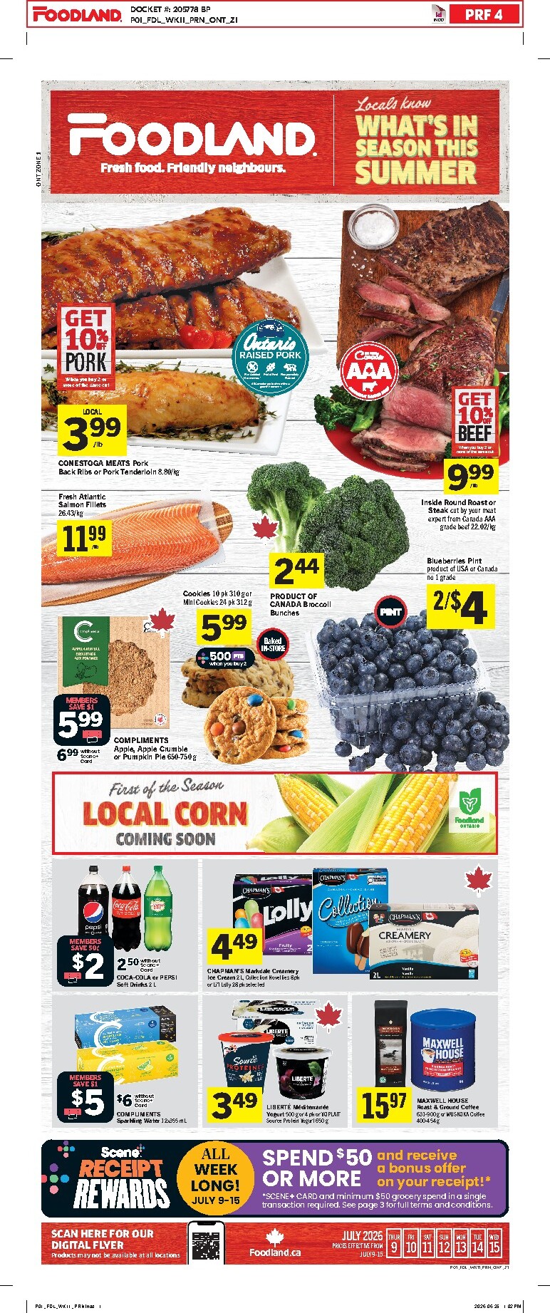 foodland - New Foodland Flyer for This Week – 2026-07-09 to 2026-07-15 - page: 1