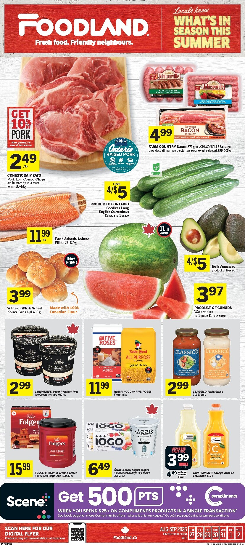 foodland - New Foodland Flyer for This Week – 2026-08-27 to 2026-09-02 - page: 1