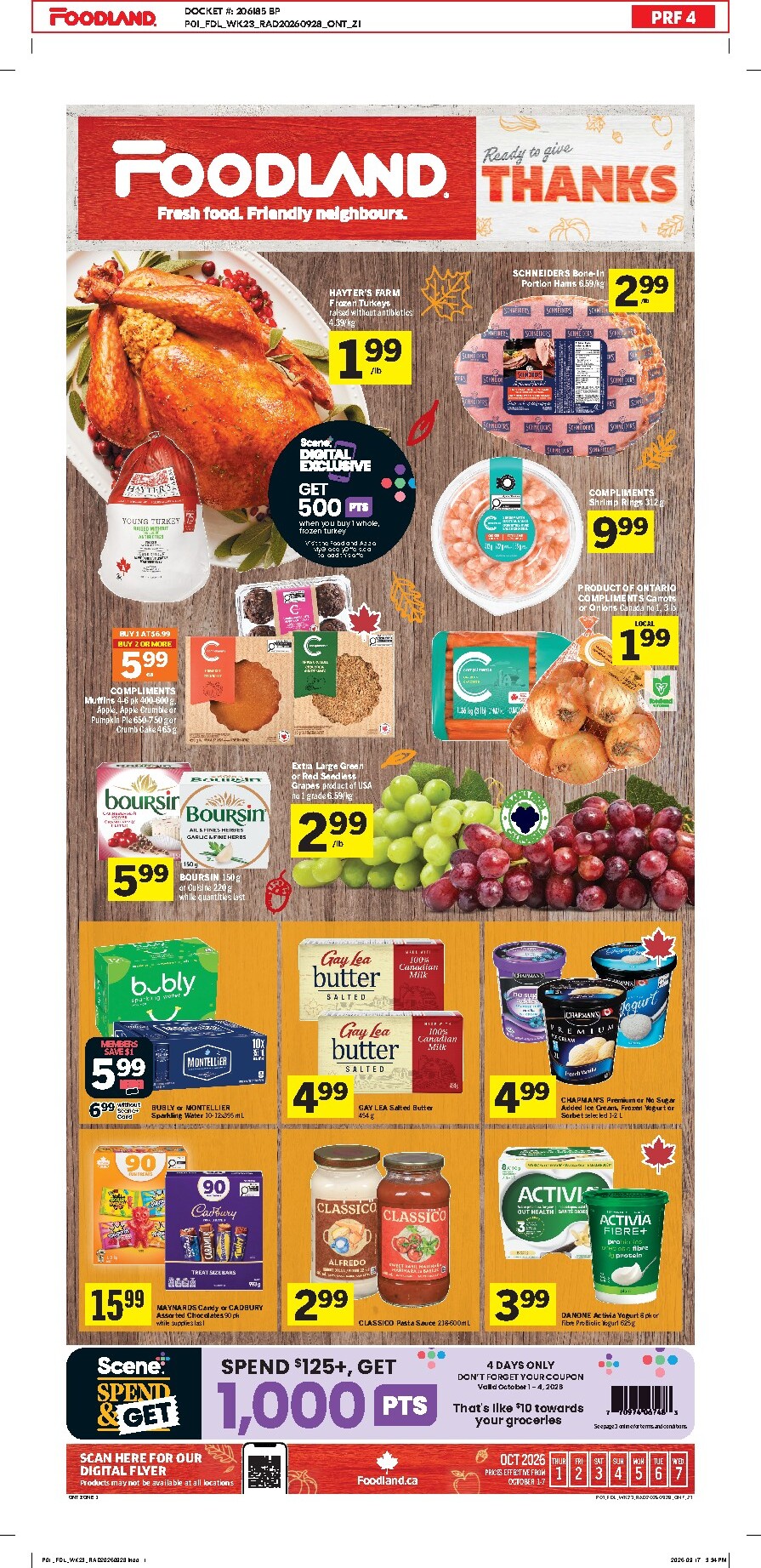 foodland - New Foodland Flyer for This Week – 2026-10-01 to 2026-10-04