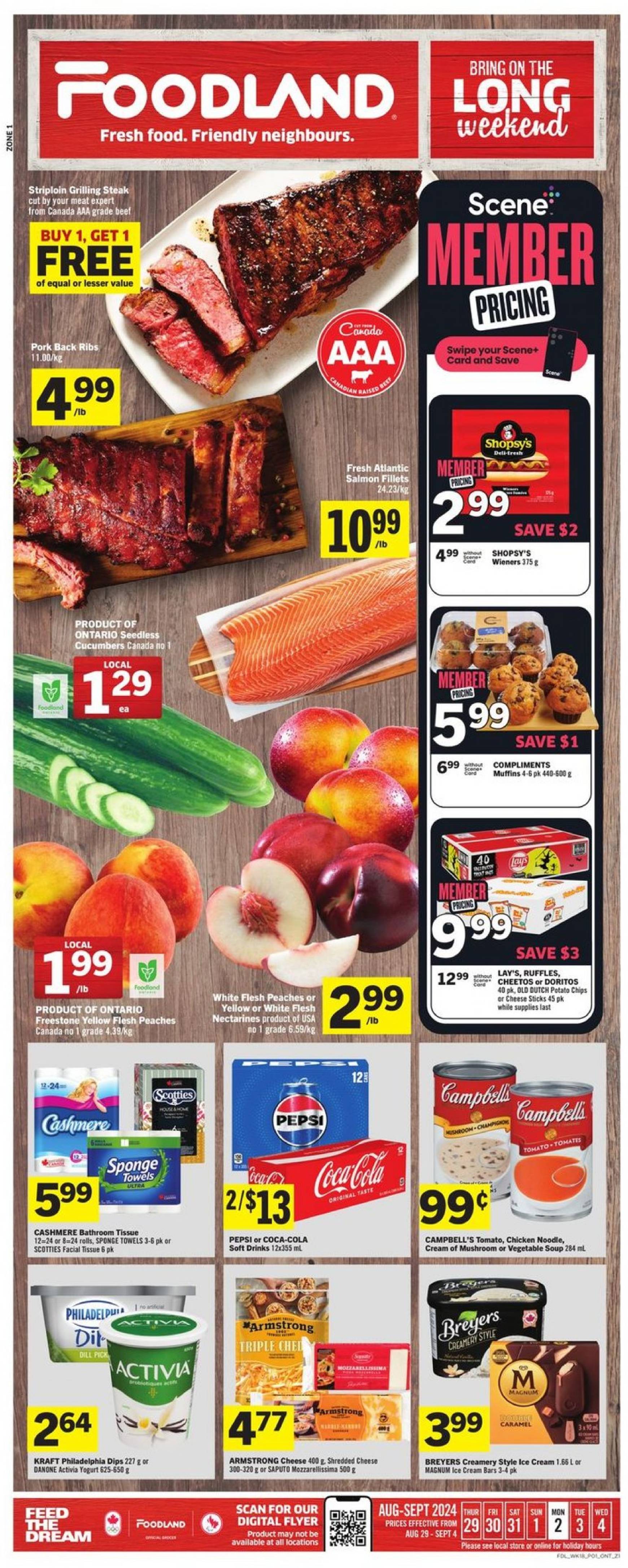 foodland - Latest Foodland flyer 29.08. - 04.09. - page: 1