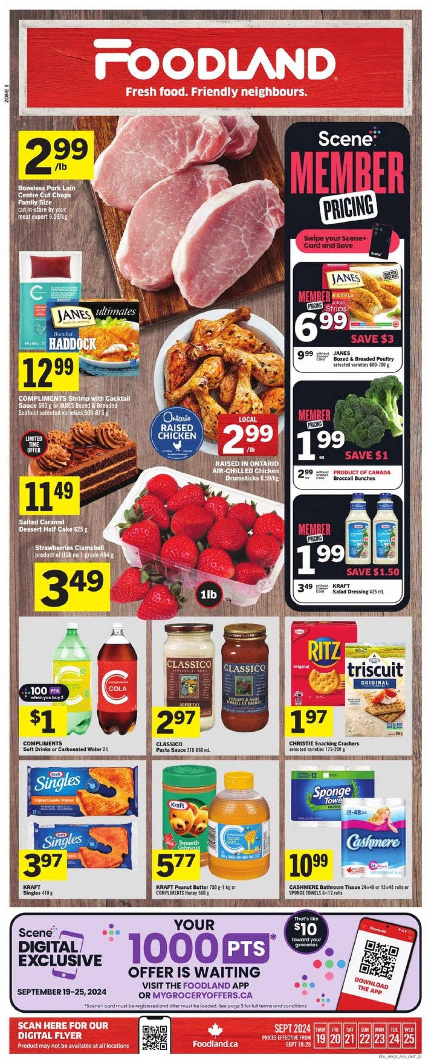 foodland - Latest Foodland flyer 19.09. - 25.09. - page: 1