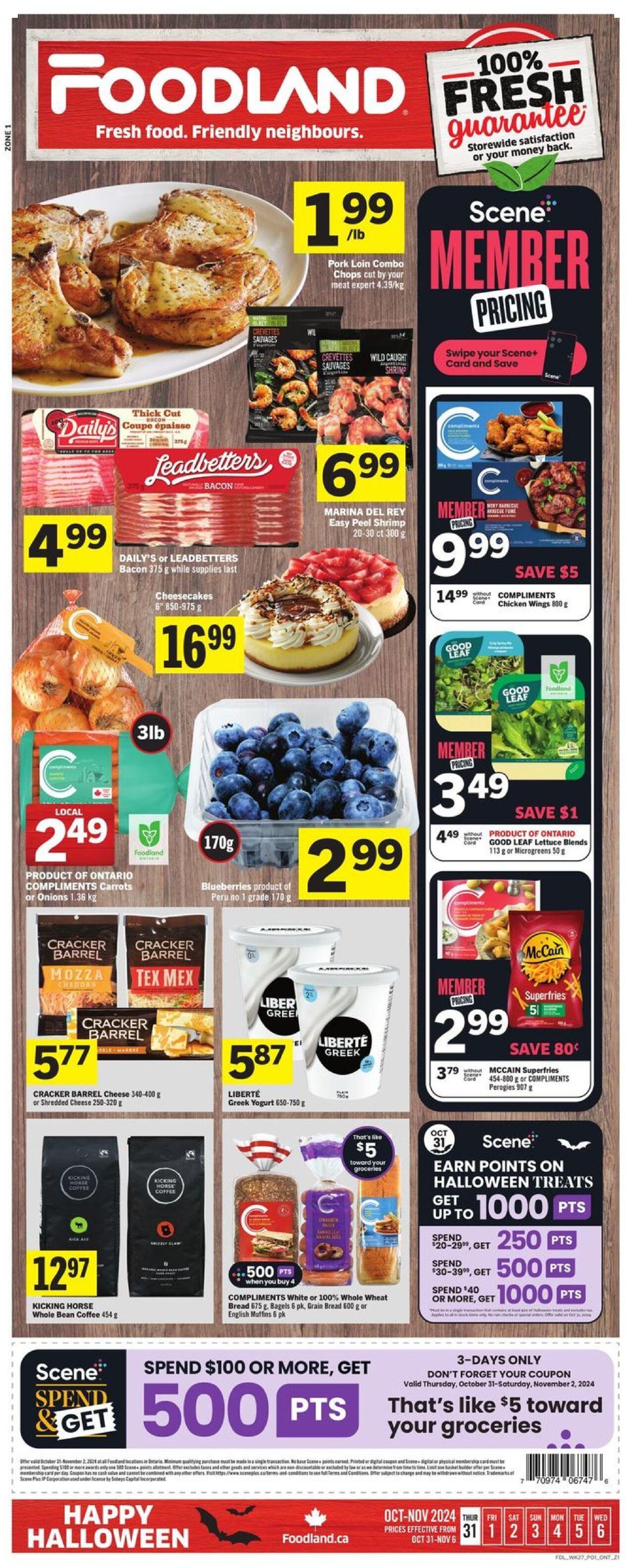 foodland - Foodland flyer Oct. 31, 2024 - Nov. 6, 2024