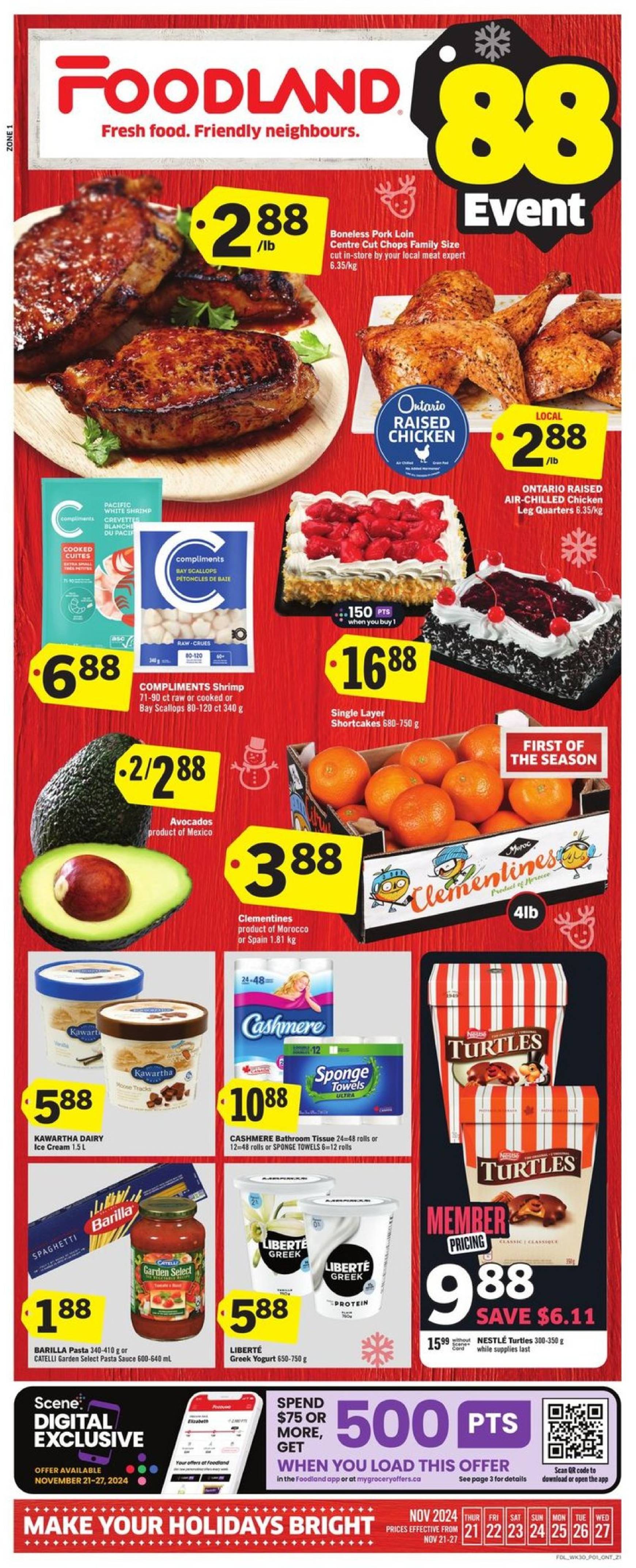 foodland - Foodland flyer valid from 11-21 - 11-27