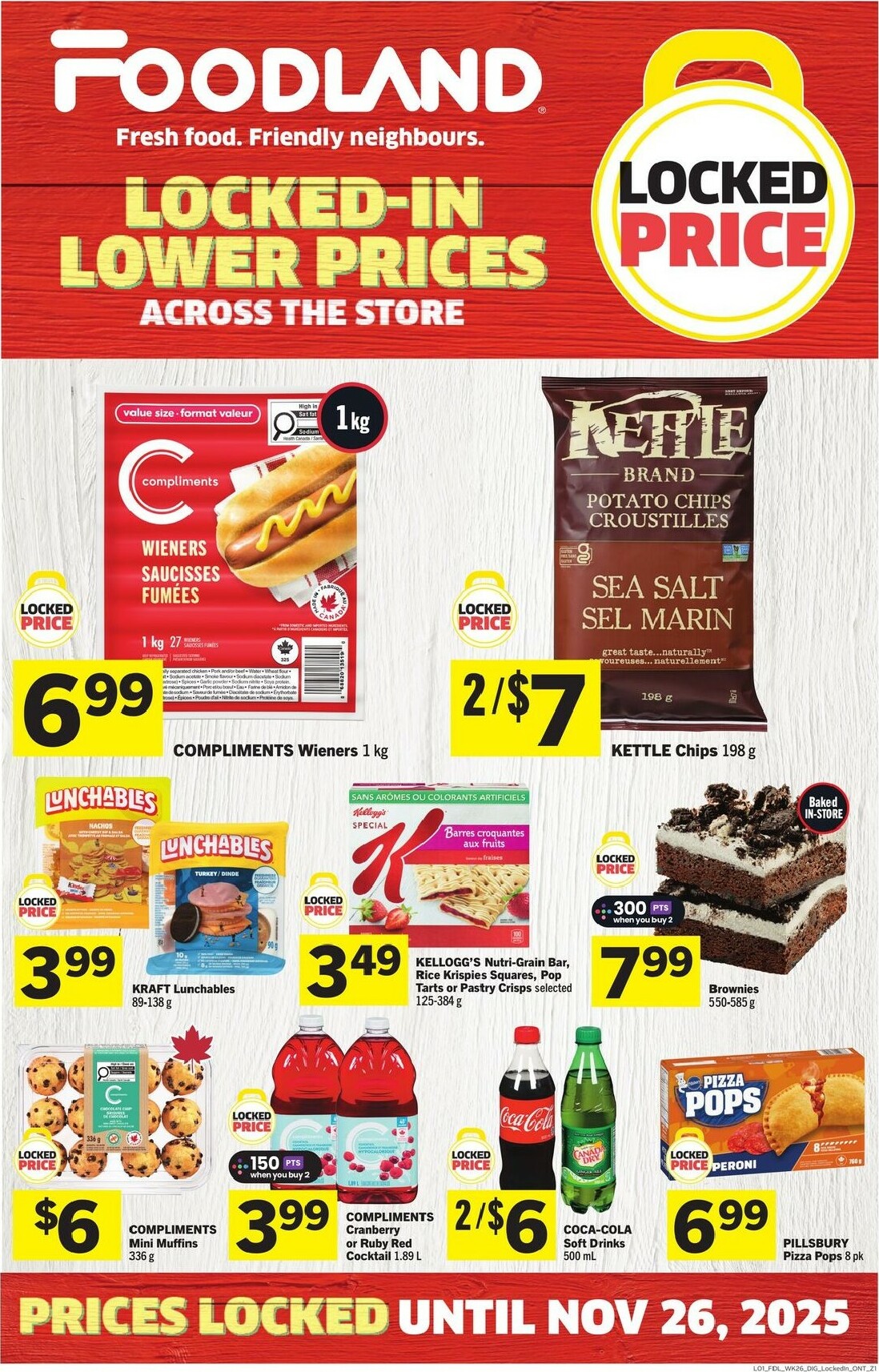 foodland - Foodland - Locked Price Flyer Valid From 10-23 to 11-26