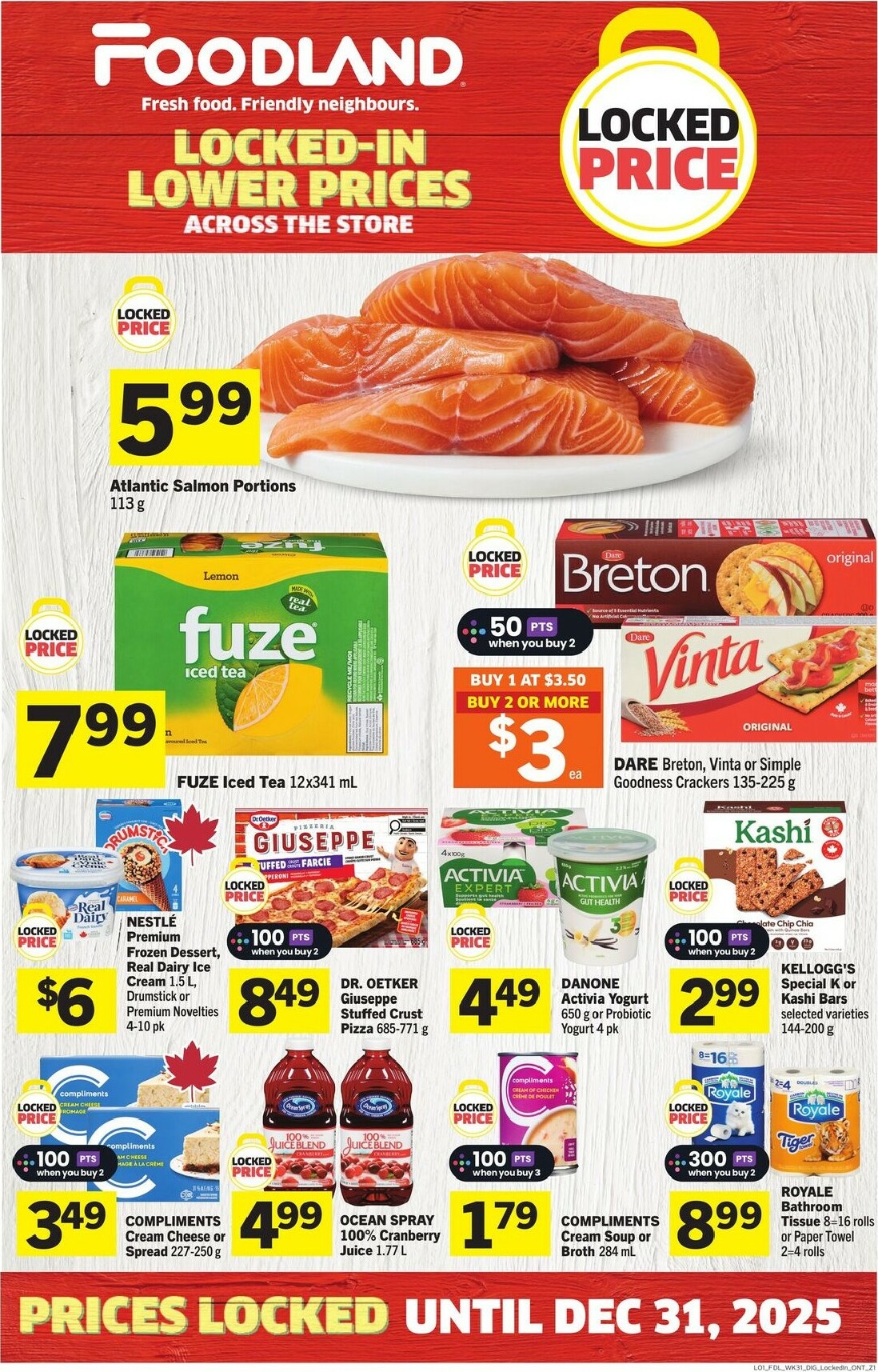 foodland - Foodland - Locked Price Flyer Valid From 11-27 to 12-31