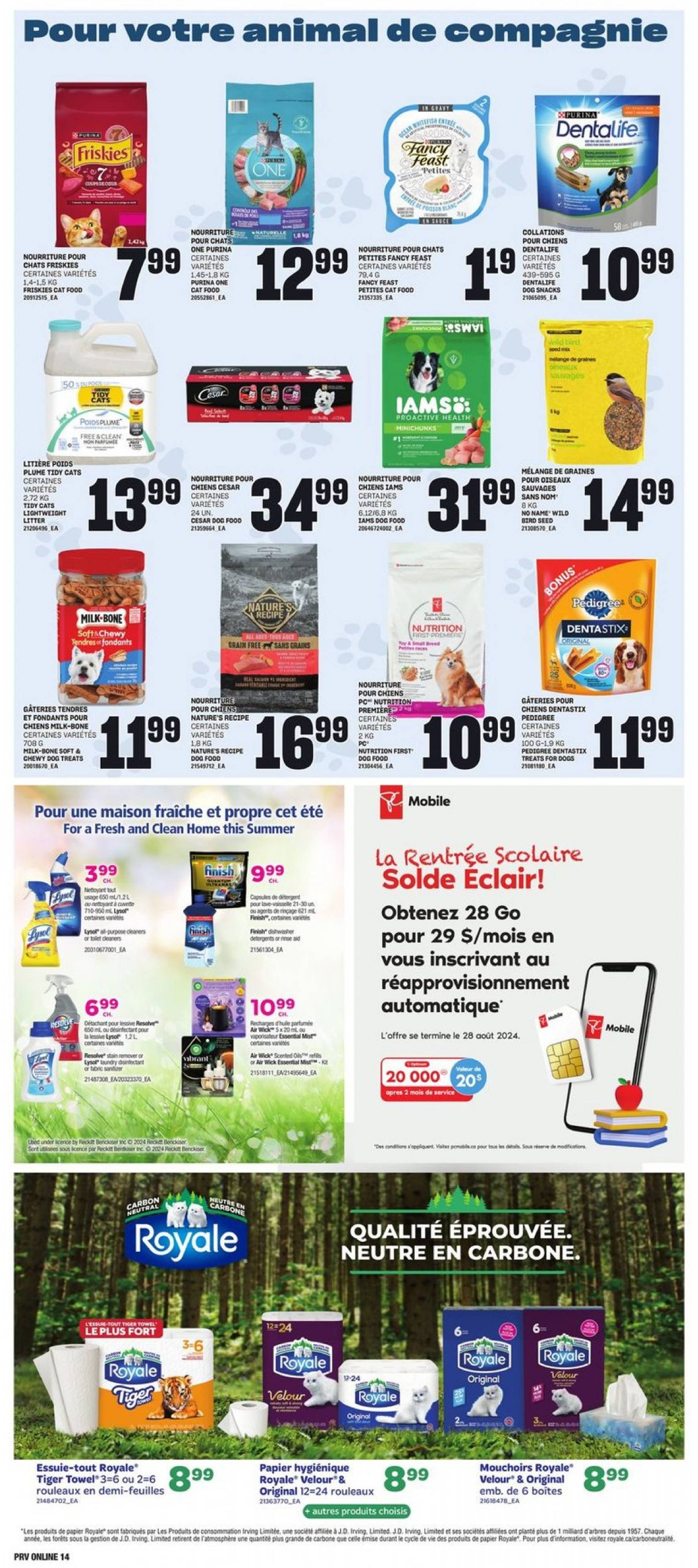 provigo - Latest Provigo flyer 22.08. - 28.08. - page: 14