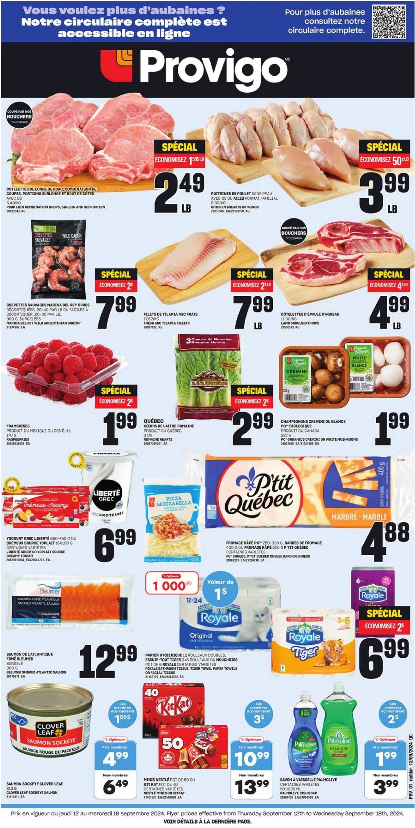 provigo - Latest Provigo flyer 12.09. - 18.09. - page: 1