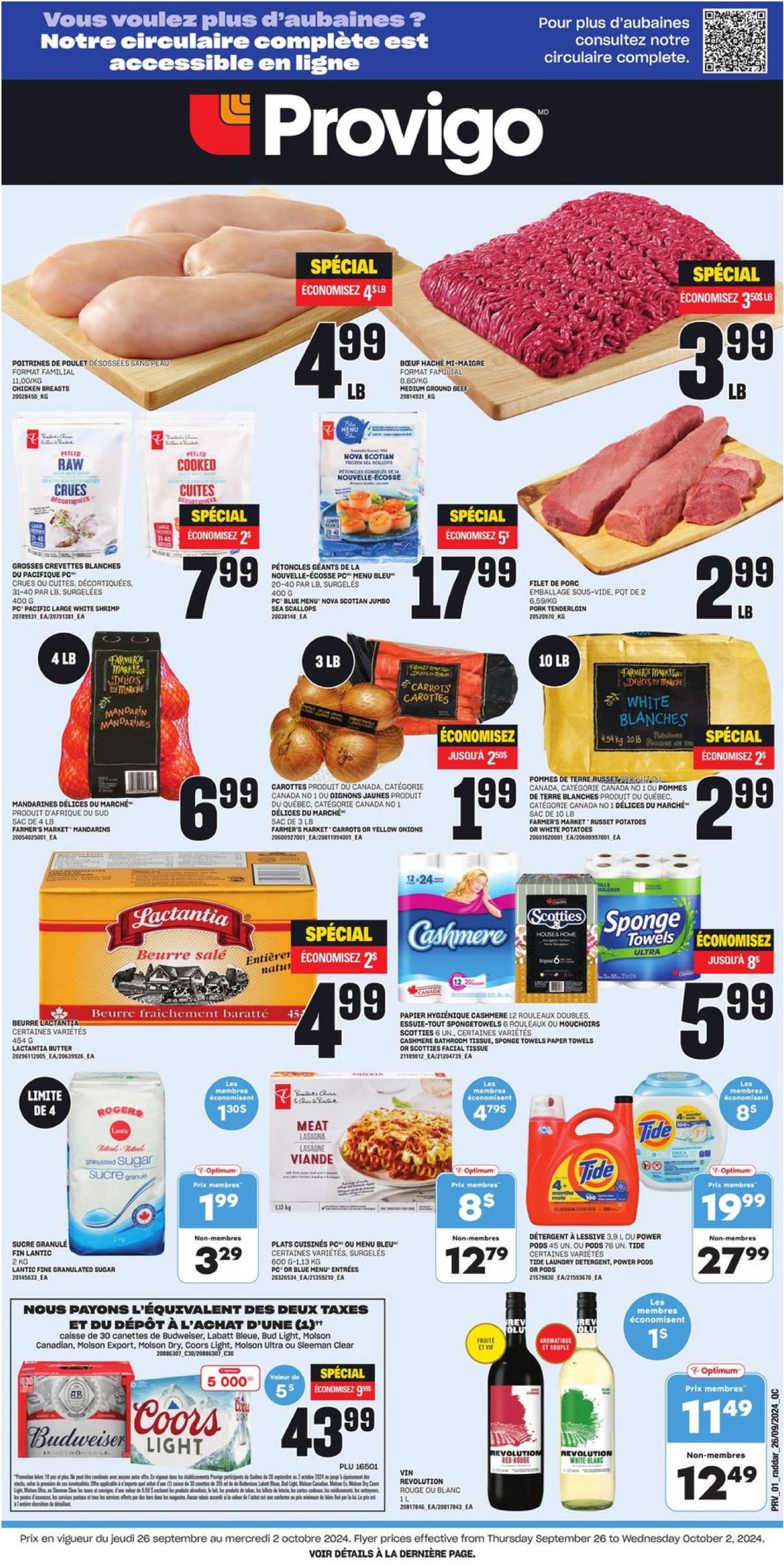 provigo - Latest Provigo flyer valid from 26.09. - 02.10.