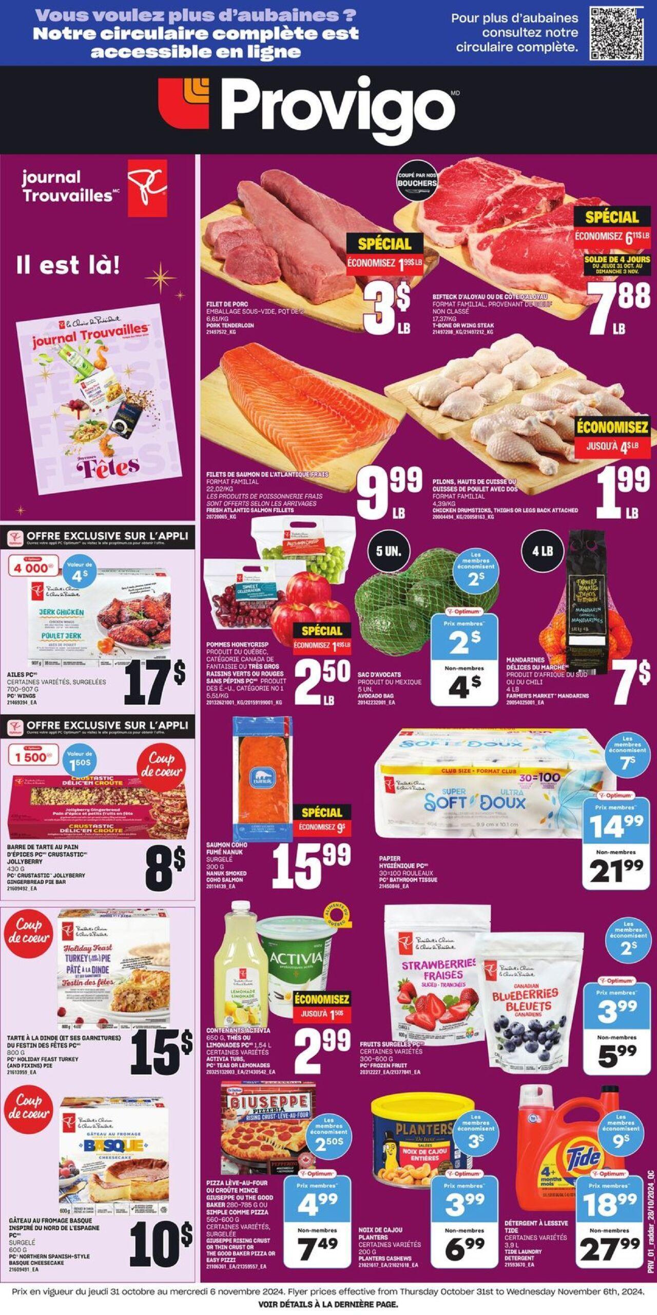 provigo - Provigo flyer Oct. 31, 2024 - Nov. 6, 2024