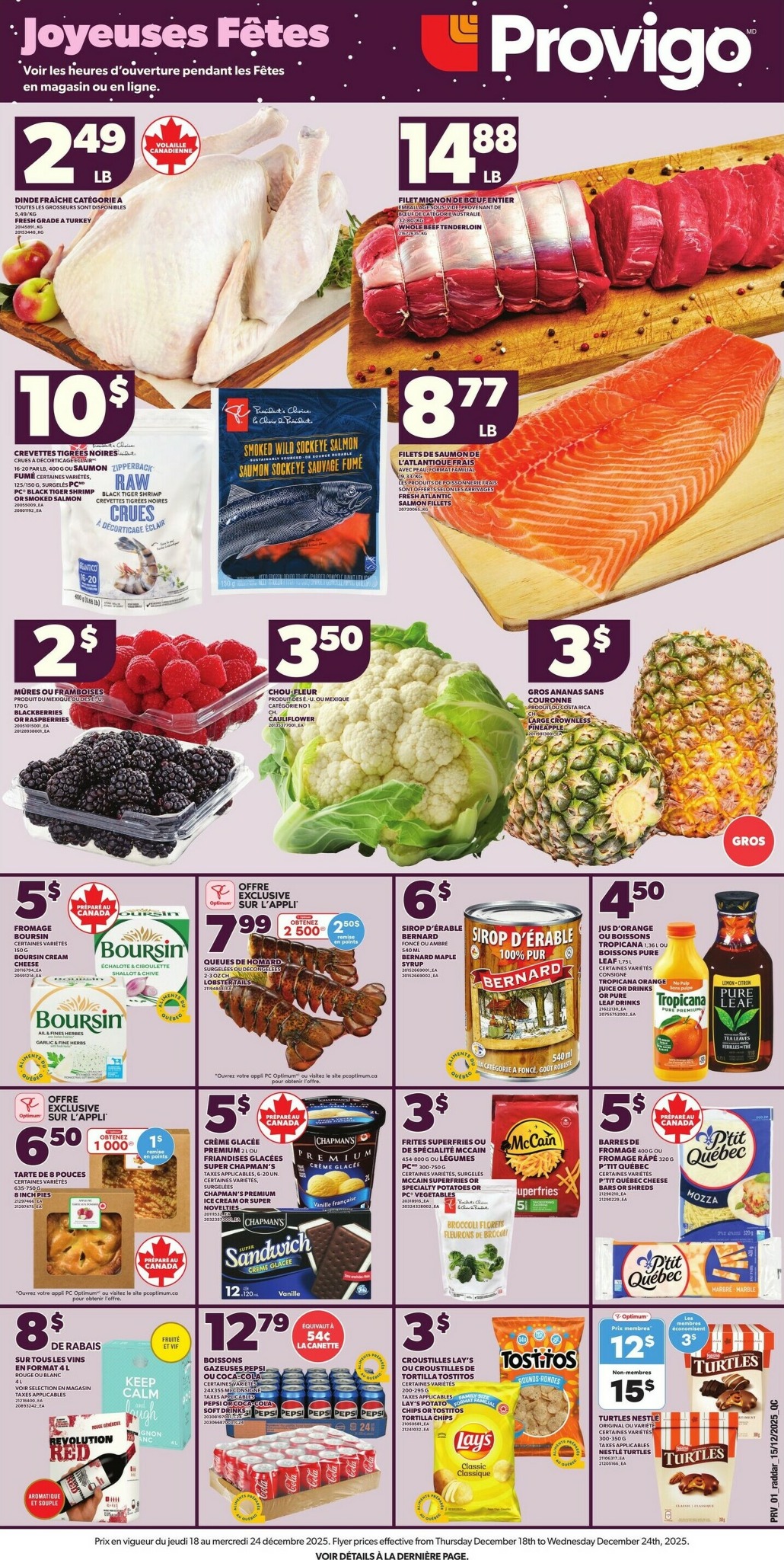 provigo - Provigo Flyer Valid From 12-18 to 12-24 - page: 1