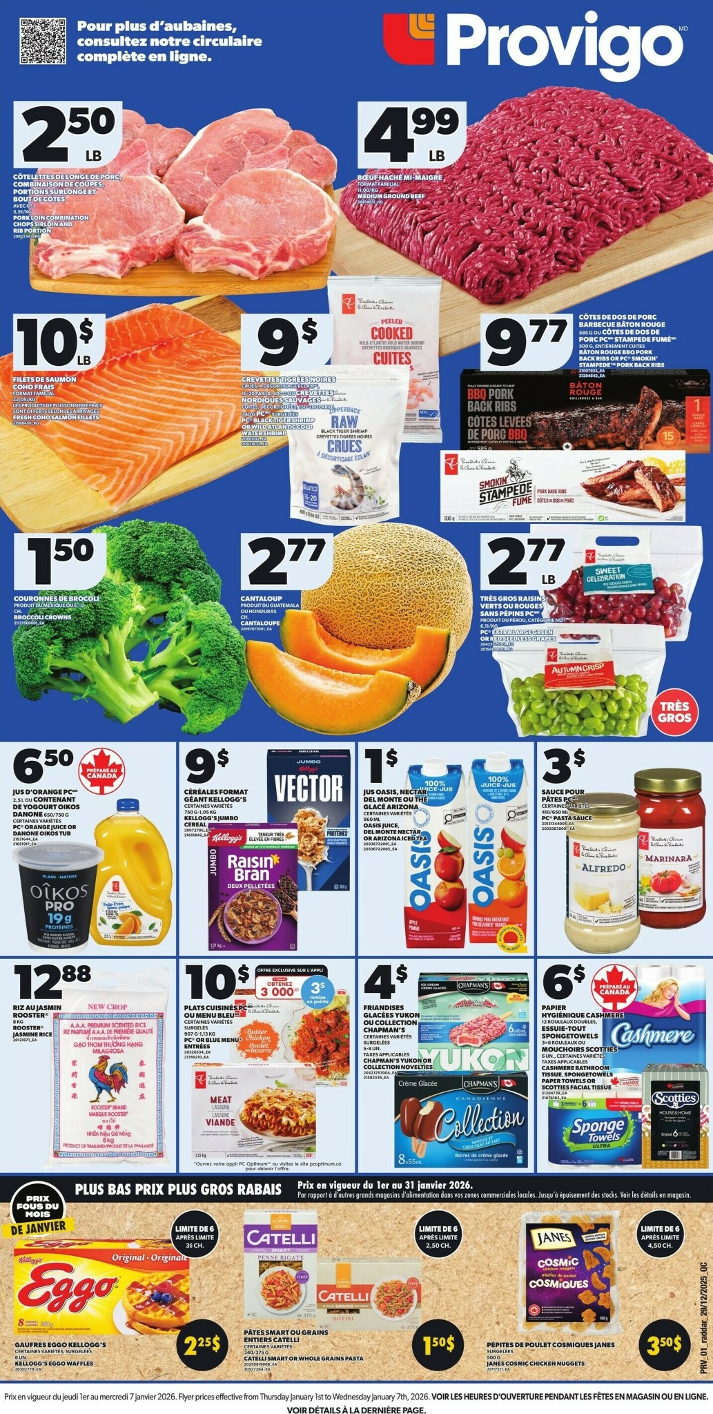 provigo - Provigo Flyer Valid From 01-01 to 01-07