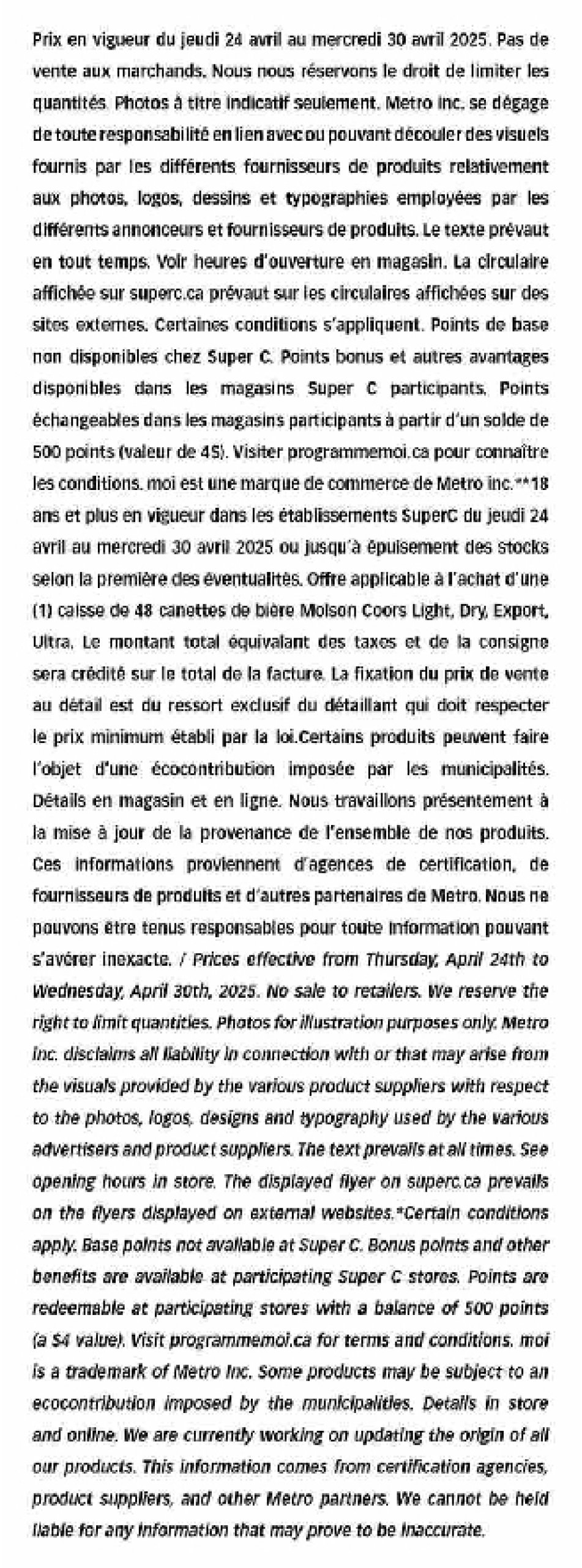 super-c - Super C flyer valid from 04-24 - 04-30 - page: 20