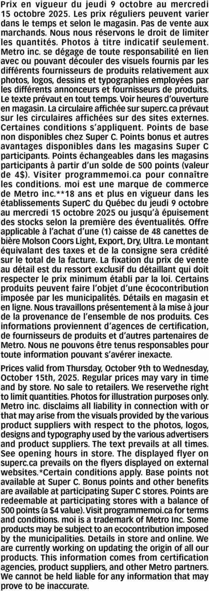 super-c - Super C flyer valid from 10-09 - 10-15 - page: 21