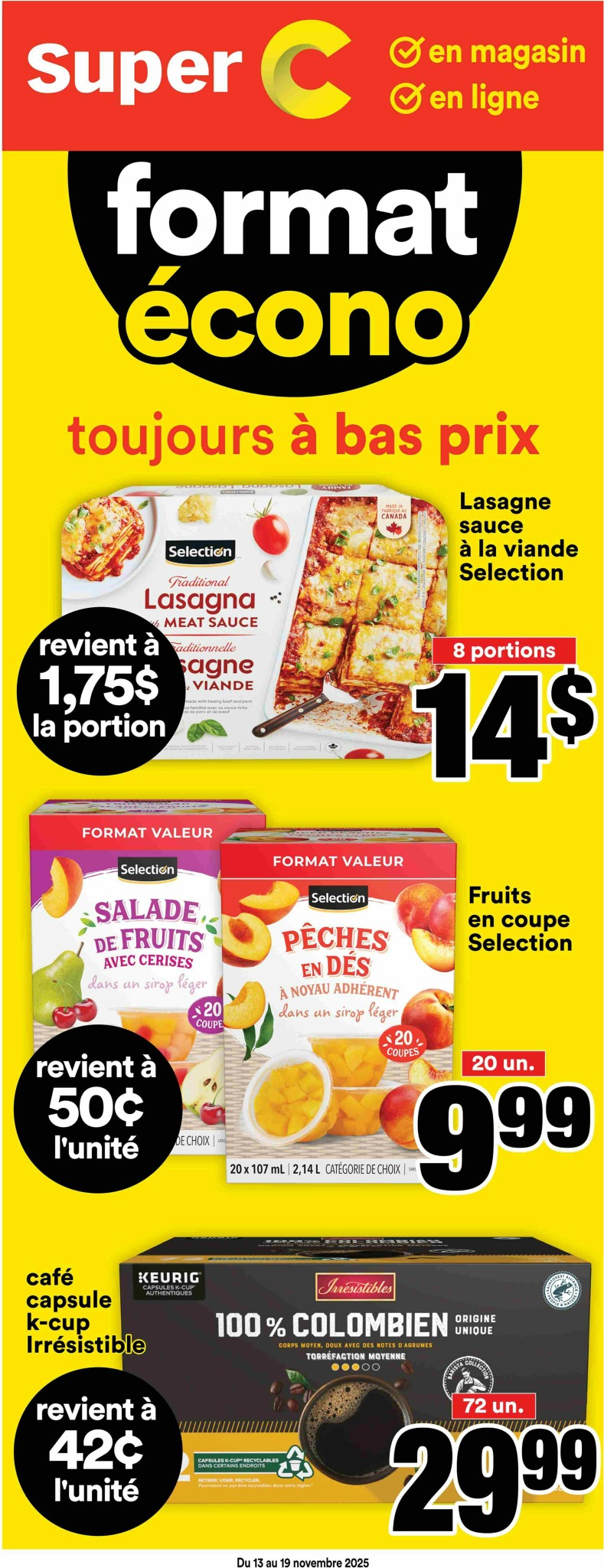 super-c - Super C - Format écono Flyer Valid From 11-13 to 11-19