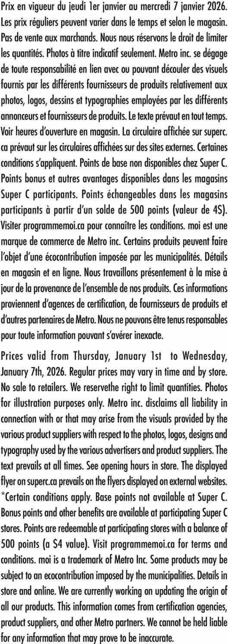 super-c - Super C Flyer Valid From 01-01 to 01-07 - page: 13