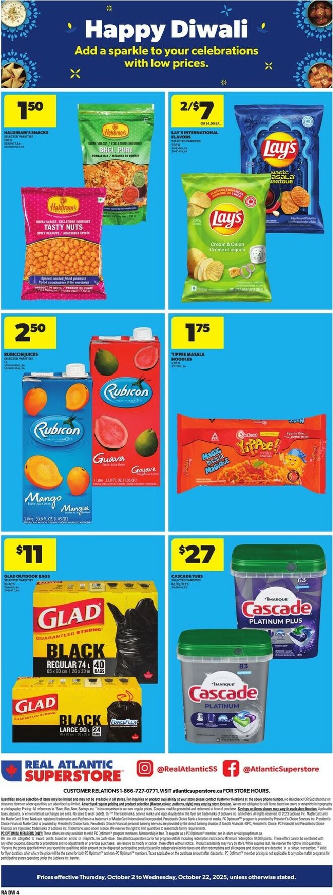 atlantic-superstore - Atlantic Superstore - Happy Diwali flyer valid from 10-02 - 10-22 - page: 4