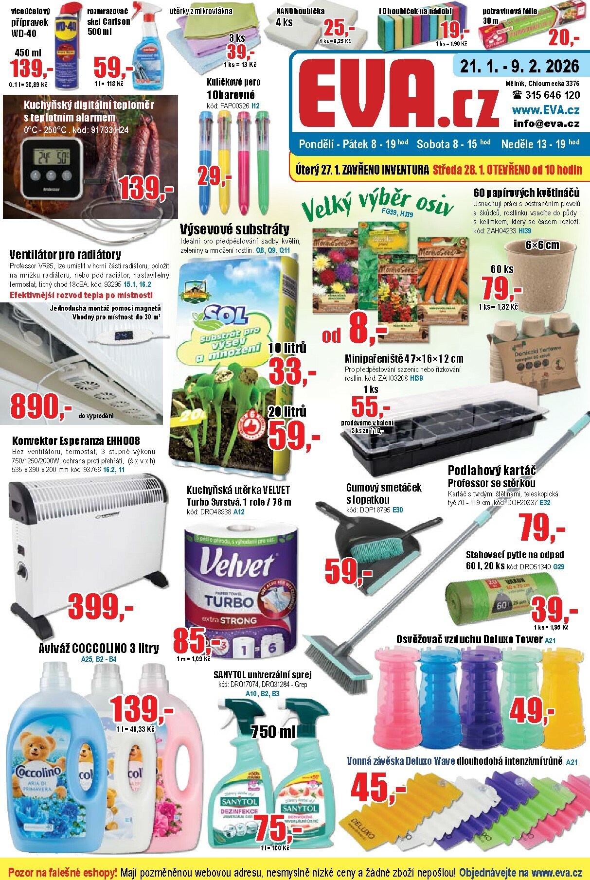 eva-cz - Aktuální leták EVA.cz od 21.01. do 09.02.