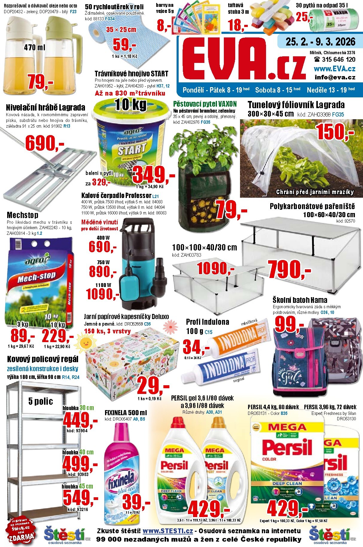 eva-cz - EVA.cz leták platný od středy 25.02.2026 do pondělí 09.03.2026 - page: 1