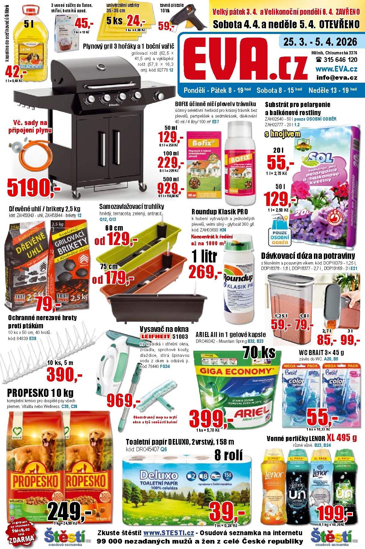 eva-cz - EVA.cz leták platný od středy 25.03.2026 do neděle 05.04.2026