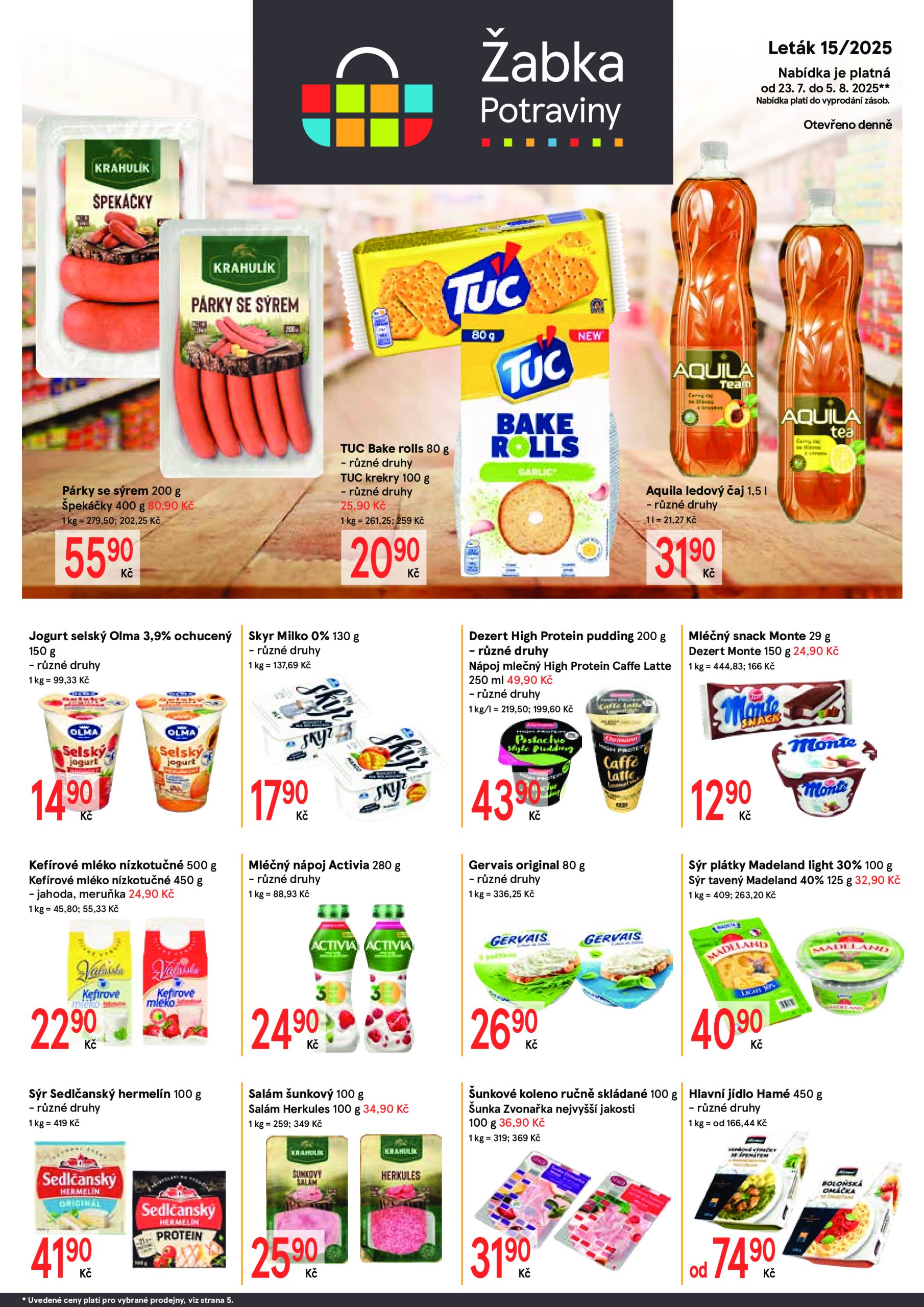 zabka - Leták Žabka od 23.07. do 05.08.