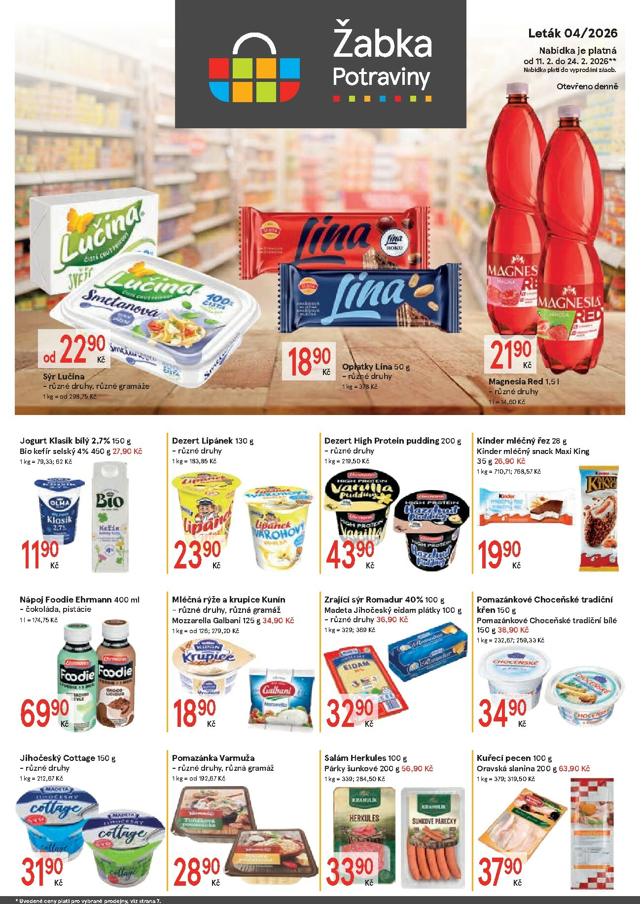 zabka - Žabka leták platný od středy 11.02.2026 do úterý 24.02.2026 - page: 1