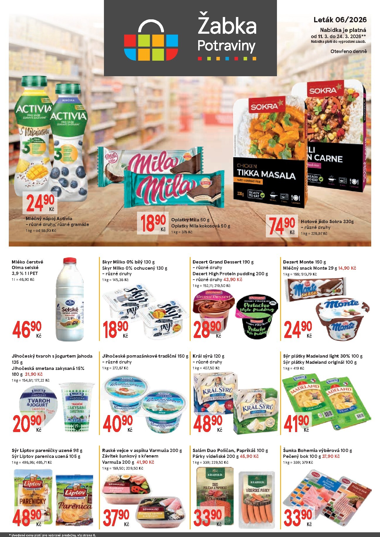 zabka - Žabka leták platný od středy 11.03.2026 do úterý 24.03.2026