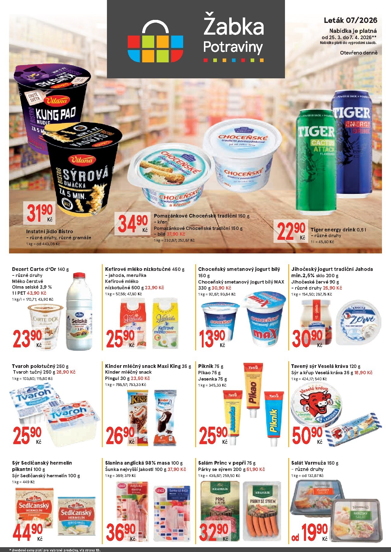 zabka - Žabka leták platný od středy 25.03.2026 do úterý 07.04.2026