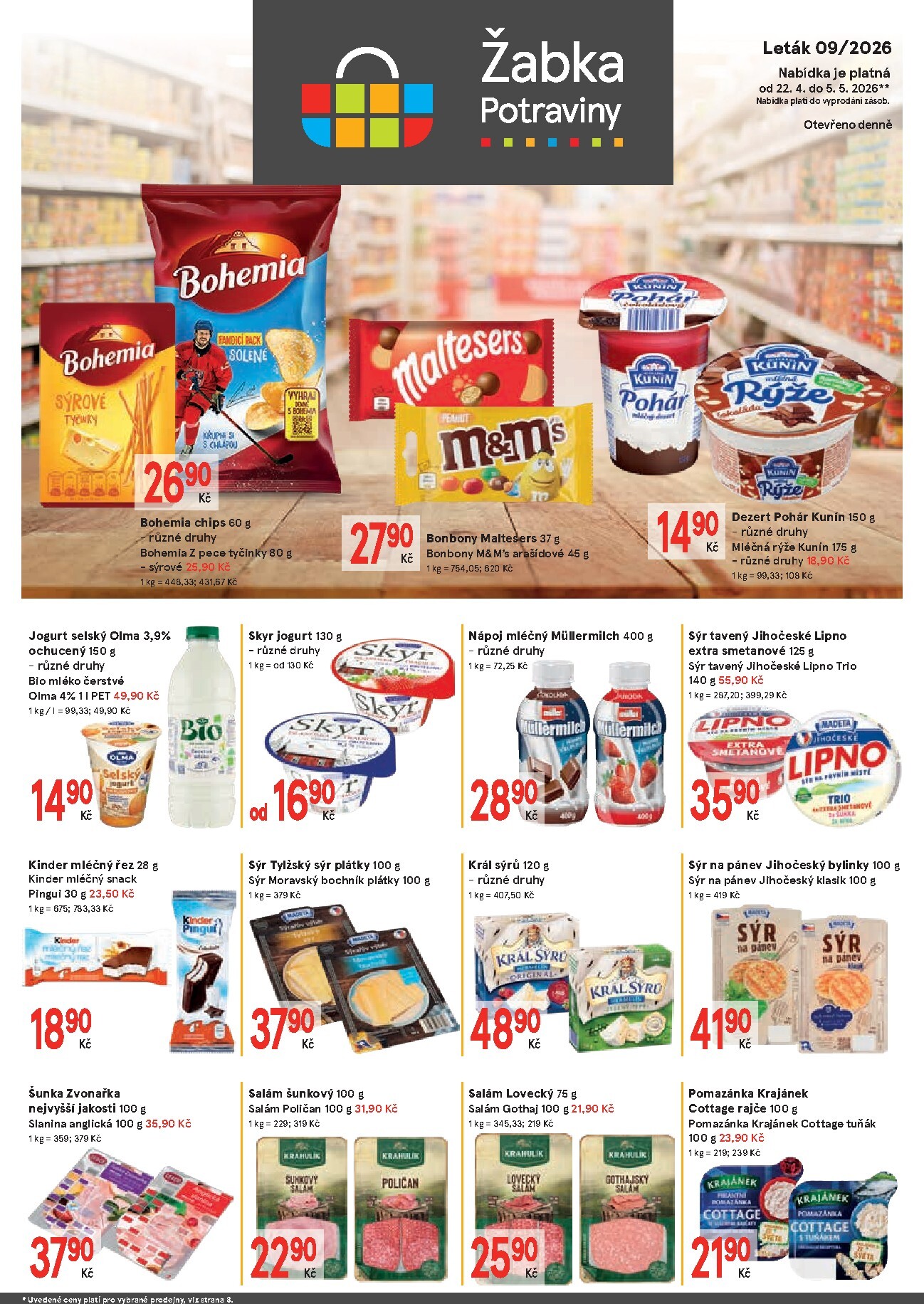 zabka - Aktuální Žabka leták platný od středy 22.04.2026 do úterý 05.05.2026 - page: 1