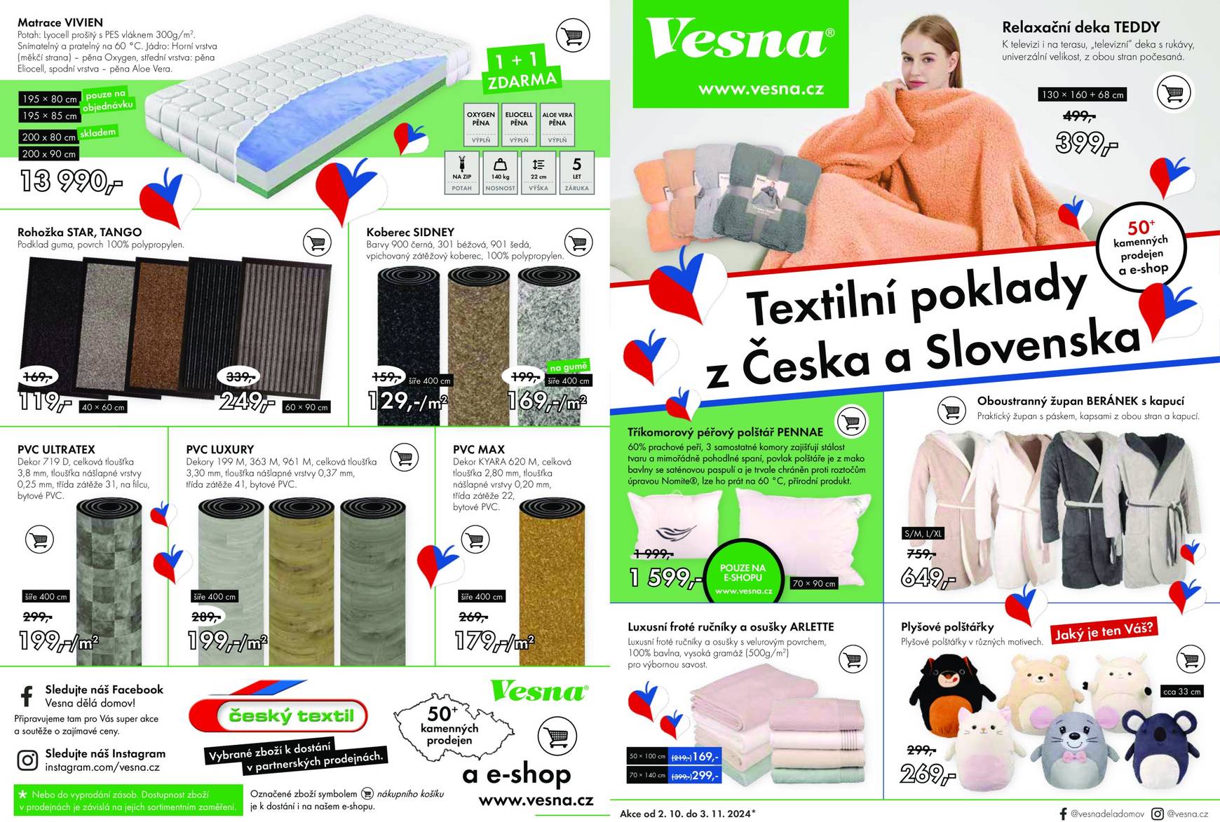 vesna - Leták Vesna - Textilní poklady z Česka a Slovenska od 02.10. do 03.11.