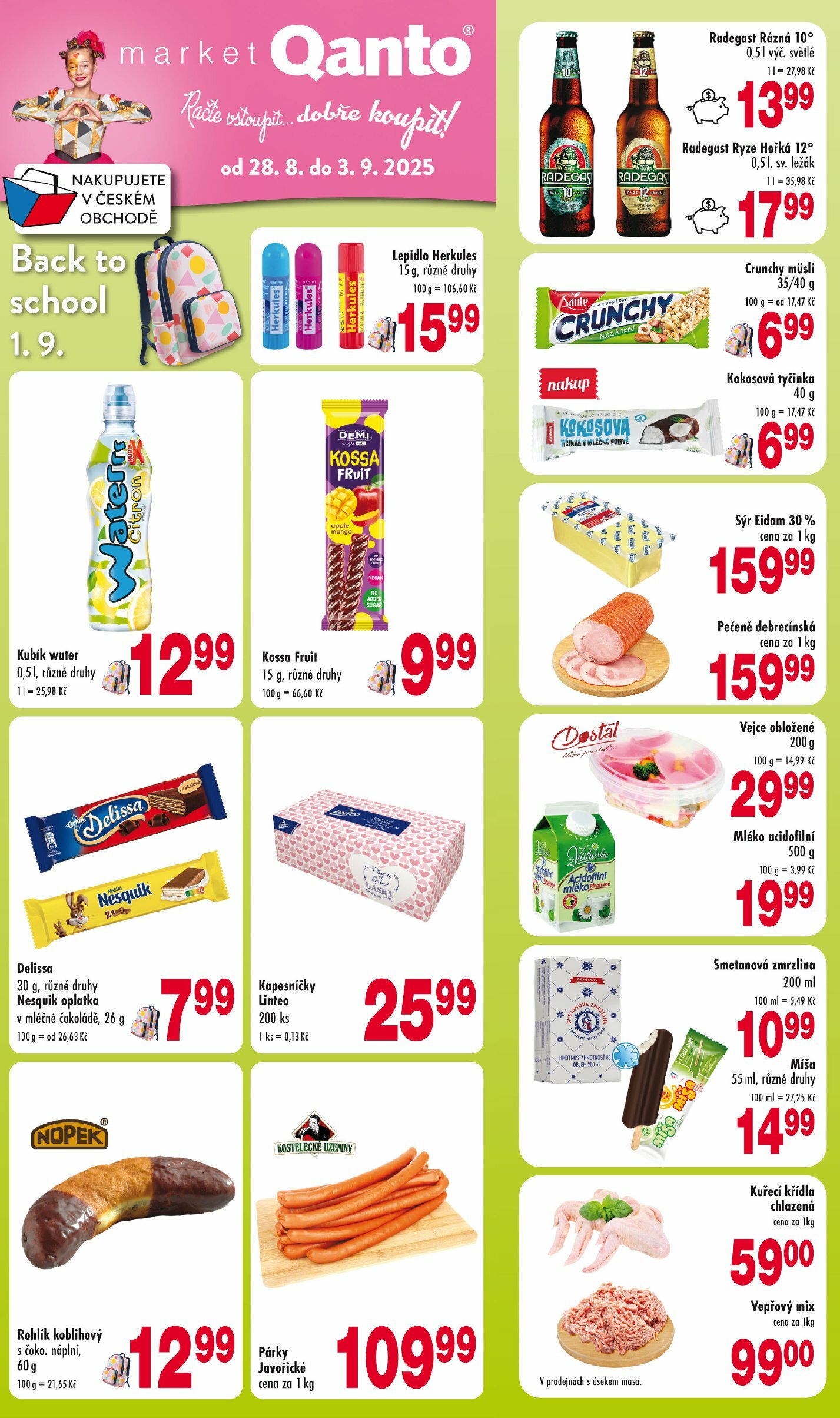 qanto - Leták Qanto od 28.08. do 03.09. - page: 1