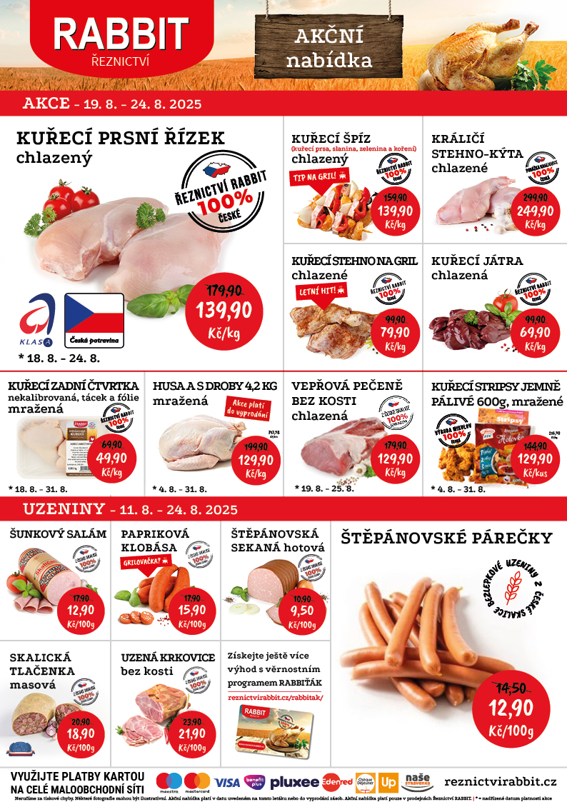 reznictvi-rabbit - Leták Řeznictví Rabbit od 19.08. do 24.08. - page: 1