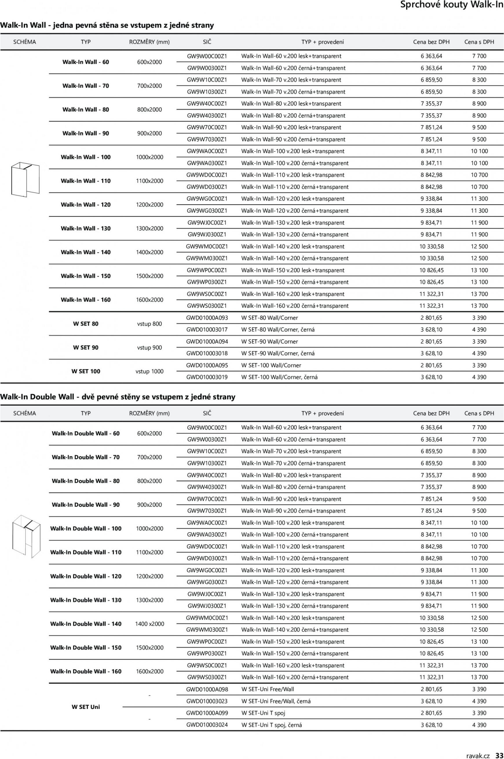 ravak - Ravak ceník 2023 platný od 01.04.2023 - page: 33