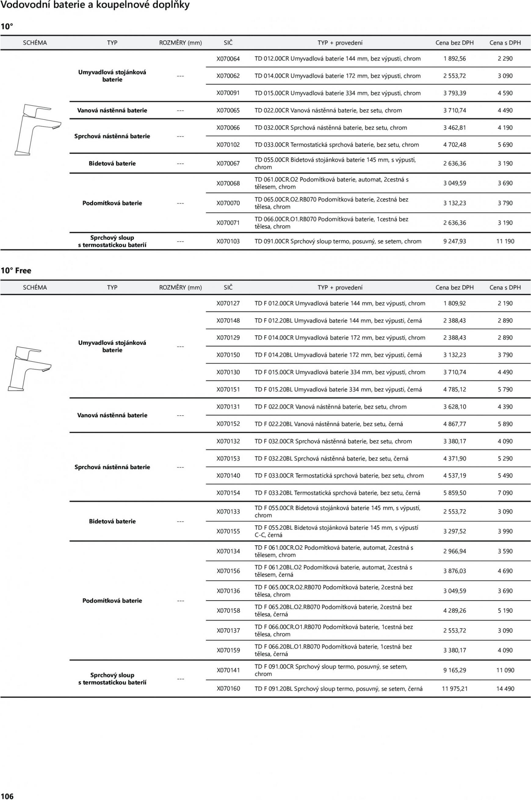 ravak - Ravak ceník 2023 platný od 01.04.2023 - page: 106