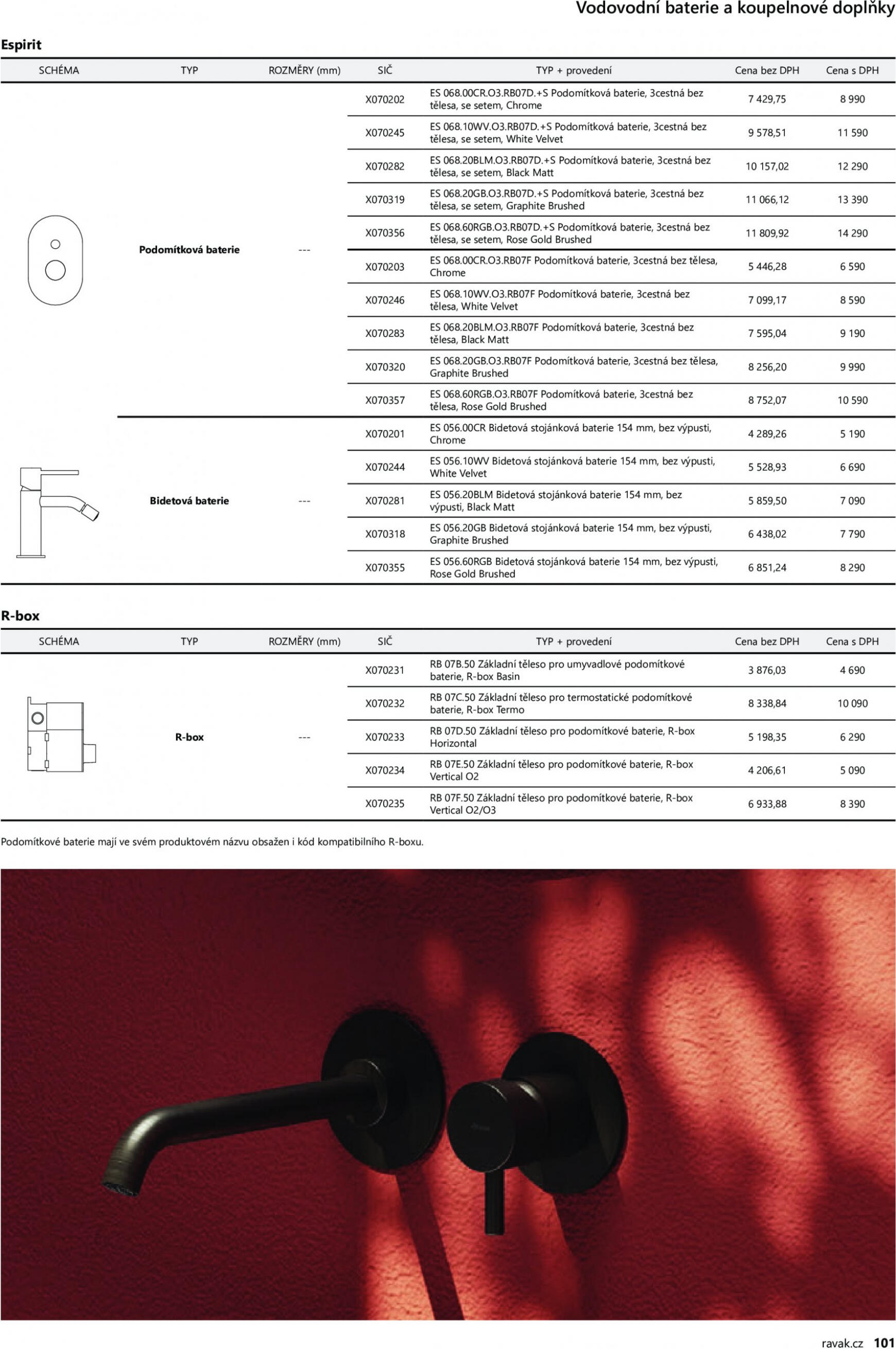 ravak - Ravak ceník 2023 platný od 01.04.2023 - page: 101