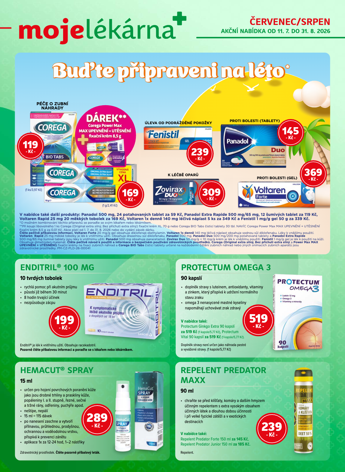 moje-lekarna - Aktuální Moje lékarna leták platný od soboty 11.07.2026 do pondělí 31.08.2026
