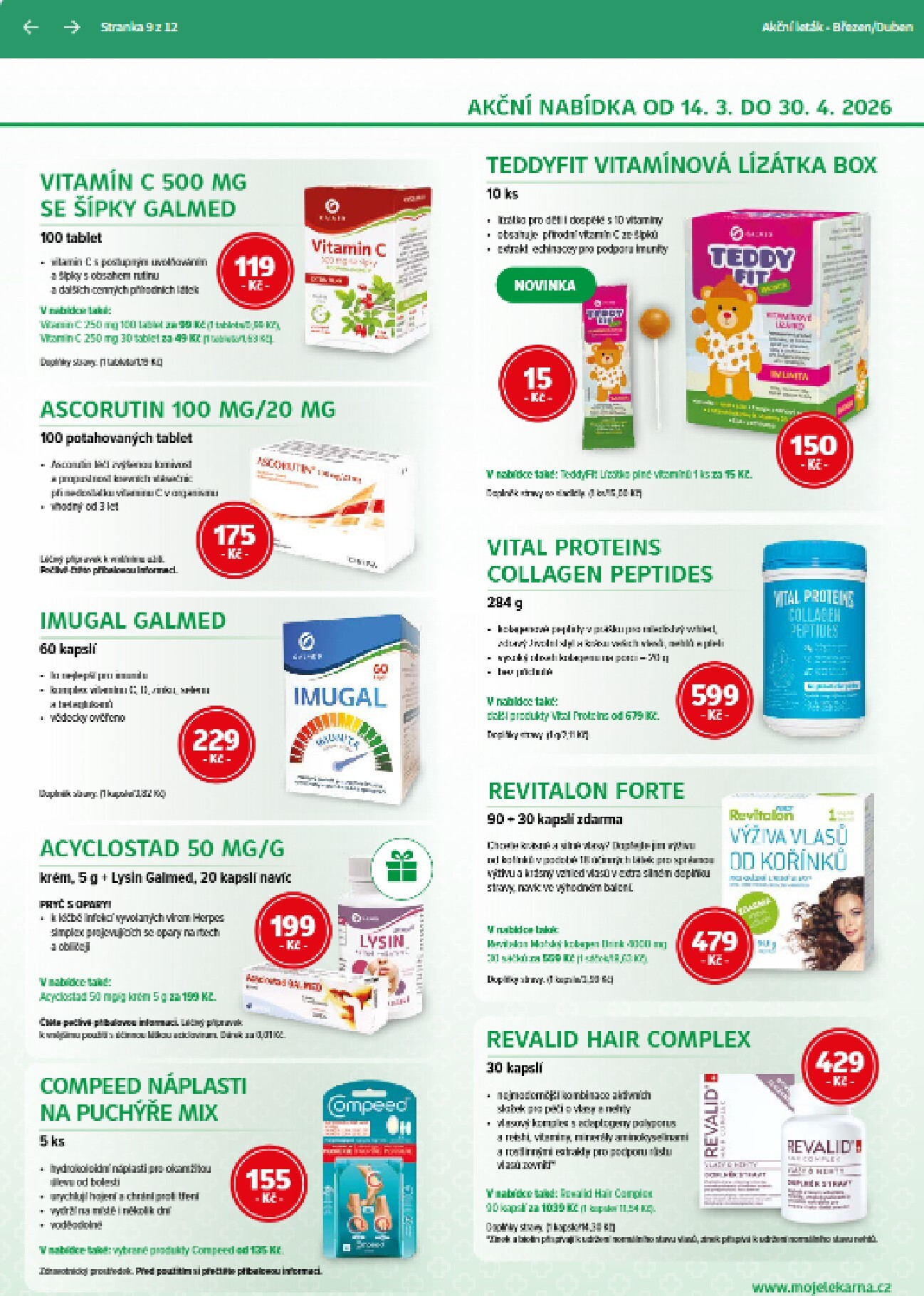 moje-lekarna - Moje lékarna leták platný od soboty 14.03.2026 do čtvrtka 30.04.2026 - page: 9