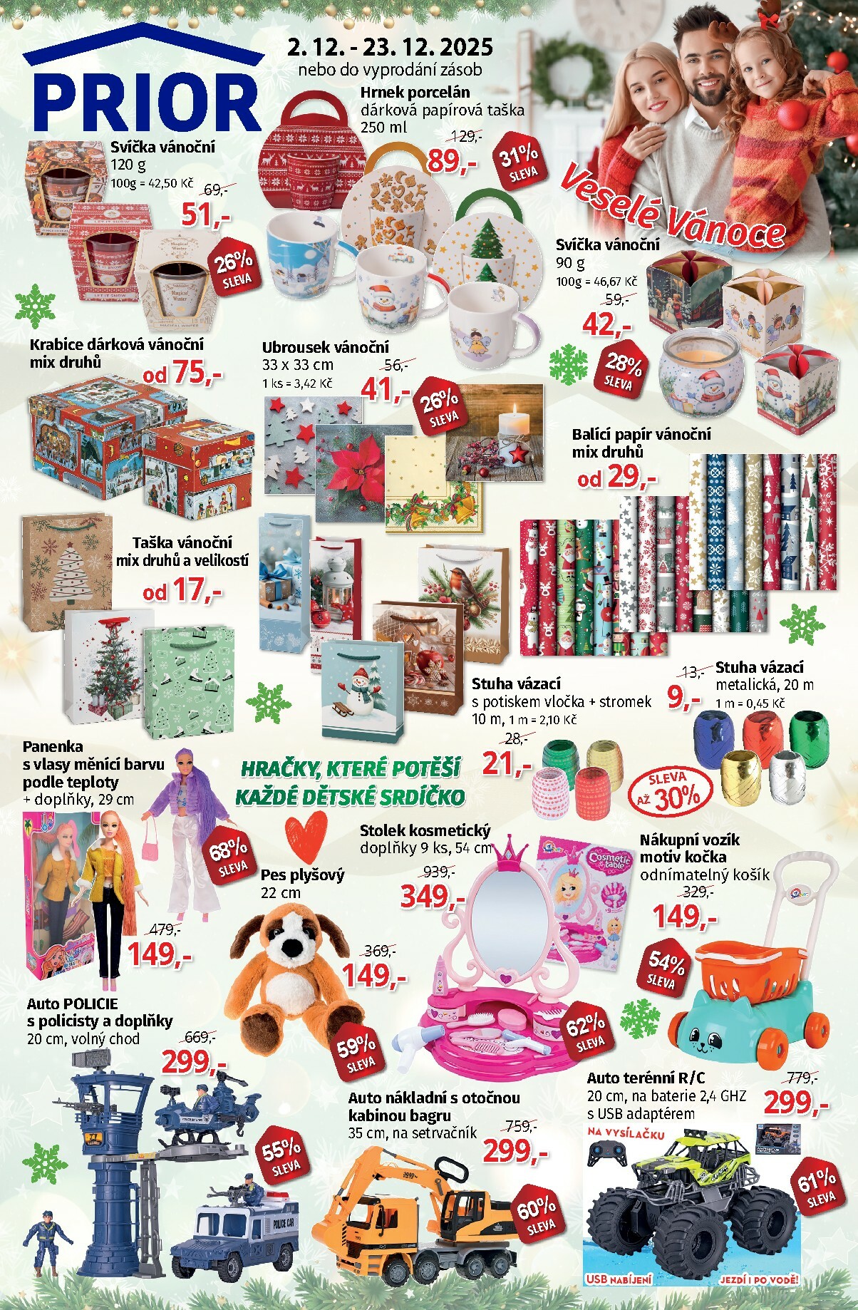 prior - Aktuální leták Prior - Vánoce od 02.12. do 23.12.