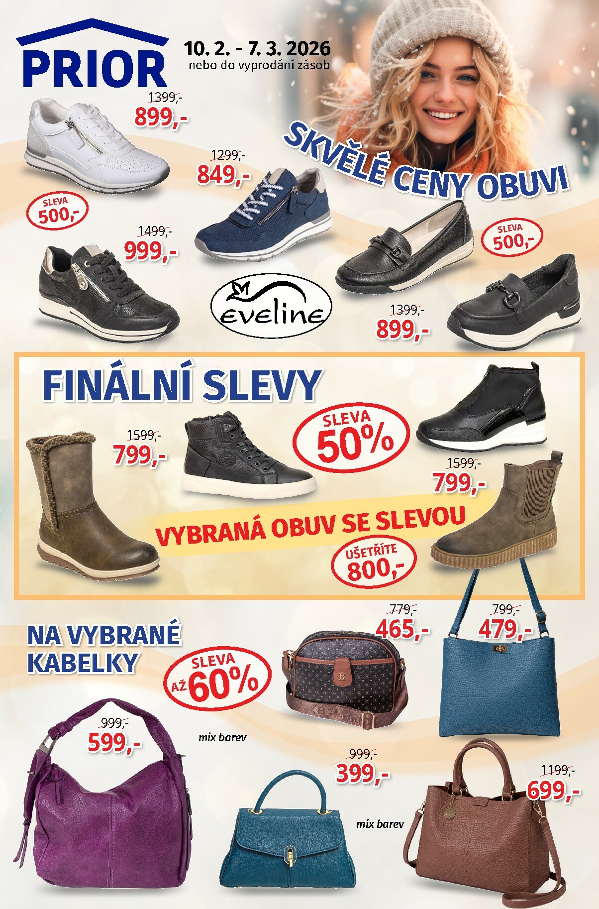 prior - Prior - Obuv leták platný od úterý 10.02.2026 do soboty 07.03.2026