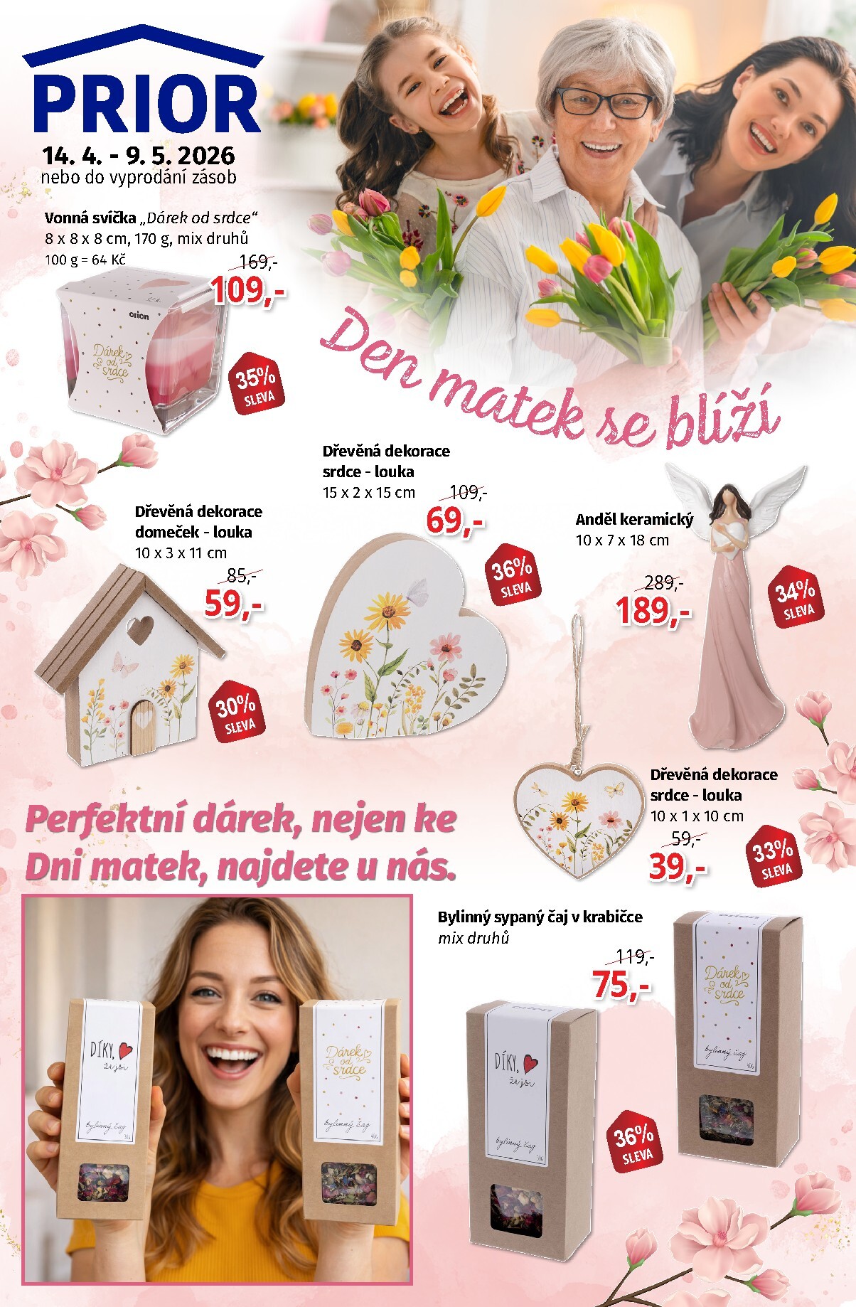 prior - Budoucí Prior - Den matek leták platný od úterý 14.04.2026 do soboty 09.05.2026