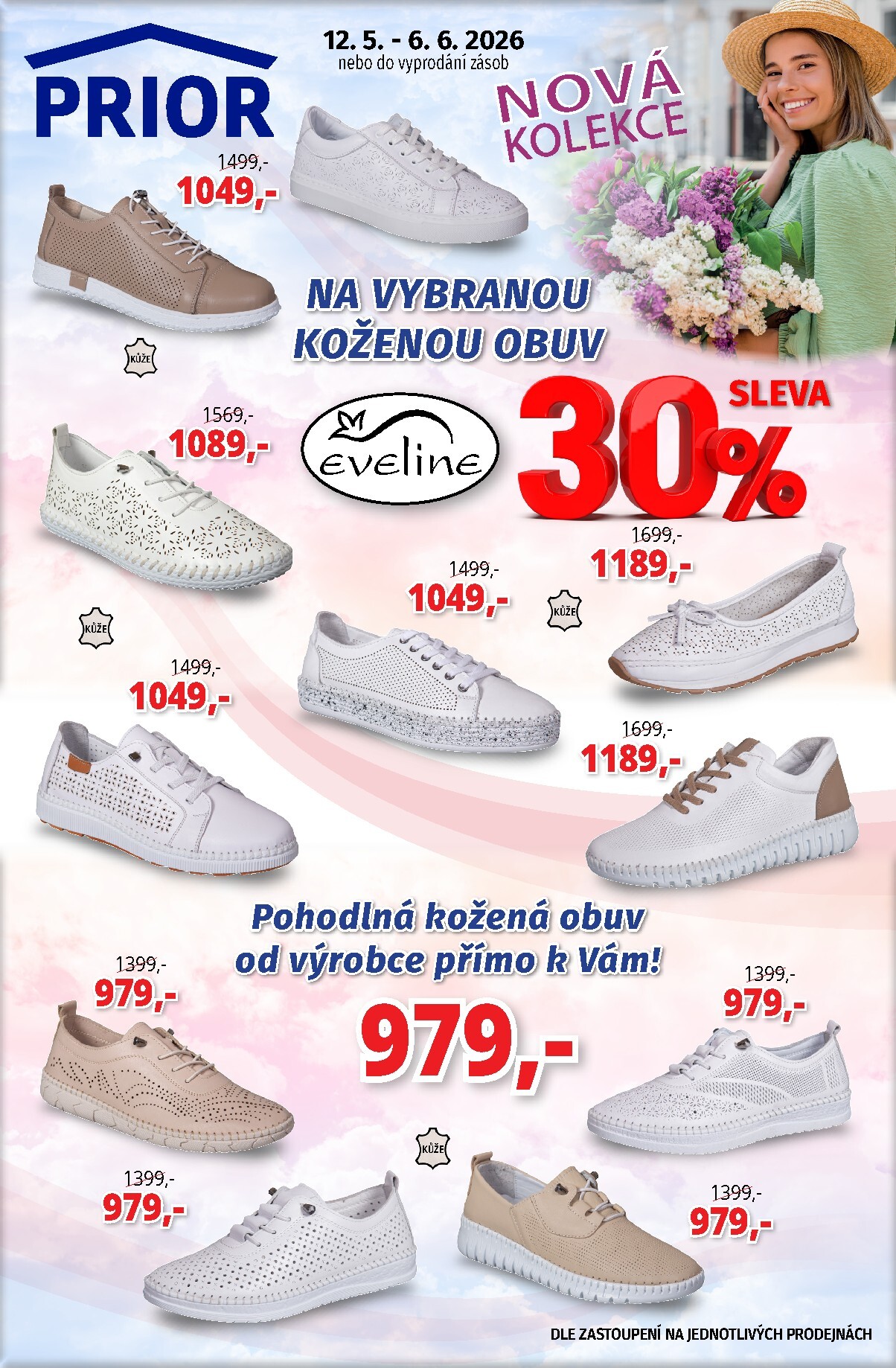 prior - Aktuální Prior - Kožená obuv leták platný od úterý 12.05.2026 do soboty 06.06.2026